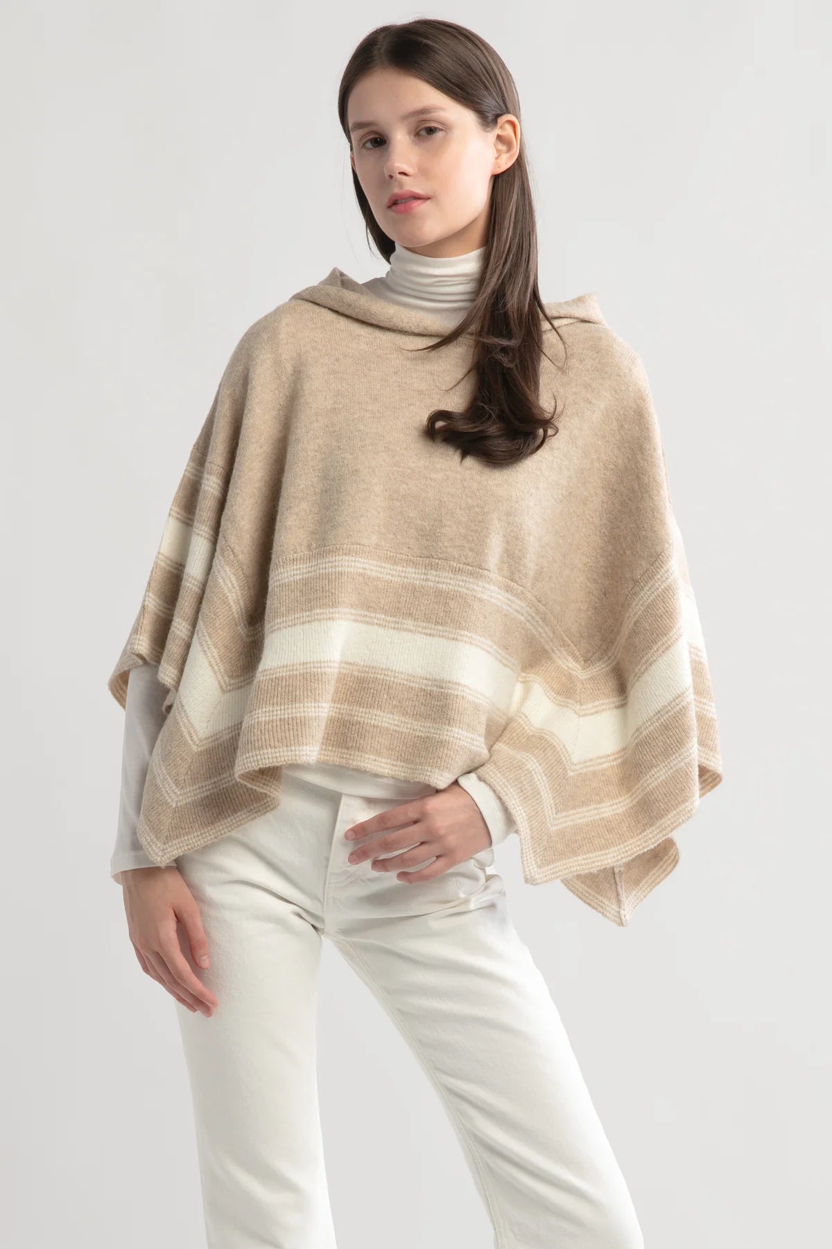 Hooded Crop Poncho