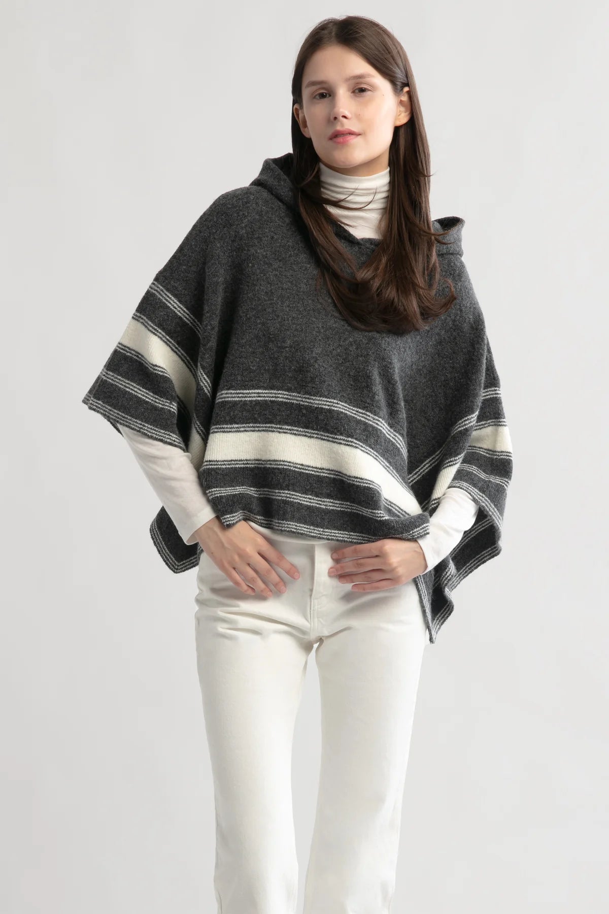 Hooded Crop Poncho