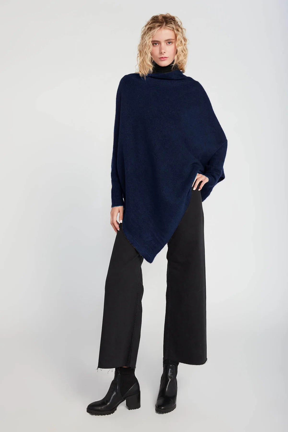 Melanie Sweater Poncho with Sleeves