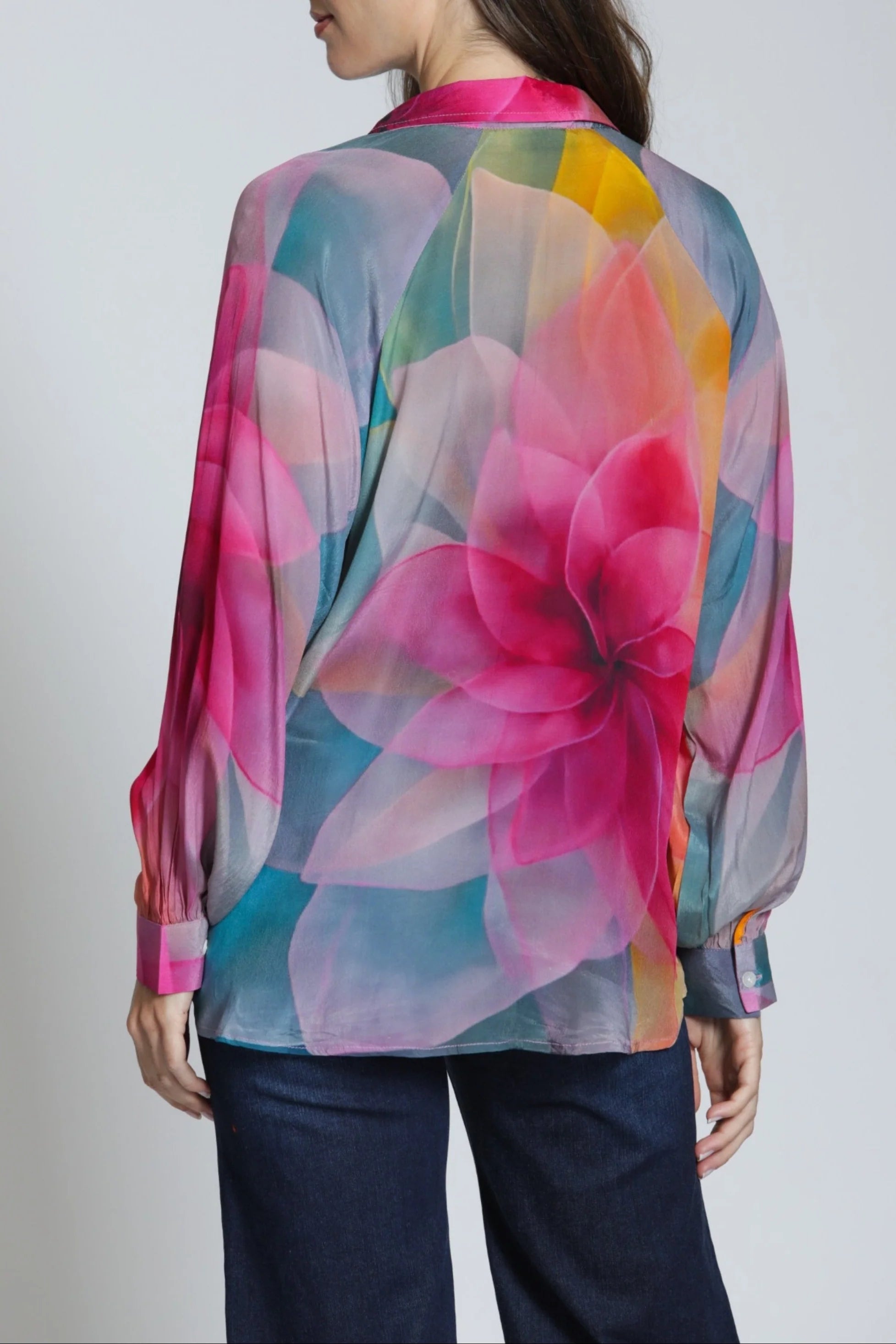 APNY Watercolor Bloom Blouse