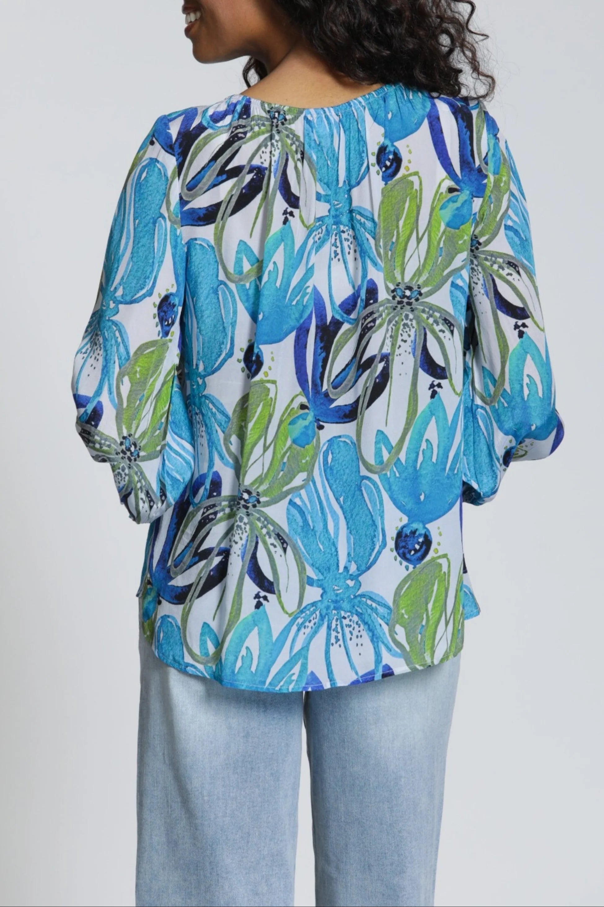 APNY Lagoon Leaf Blouse