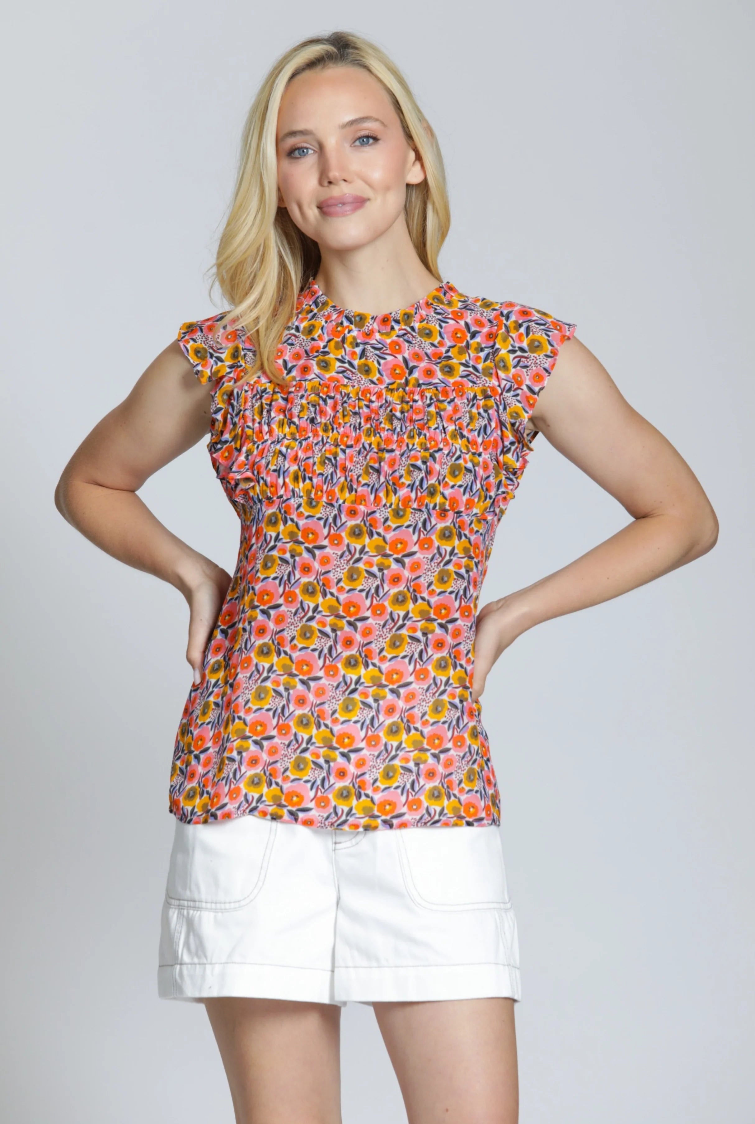 APNY Sunset Poppies Top