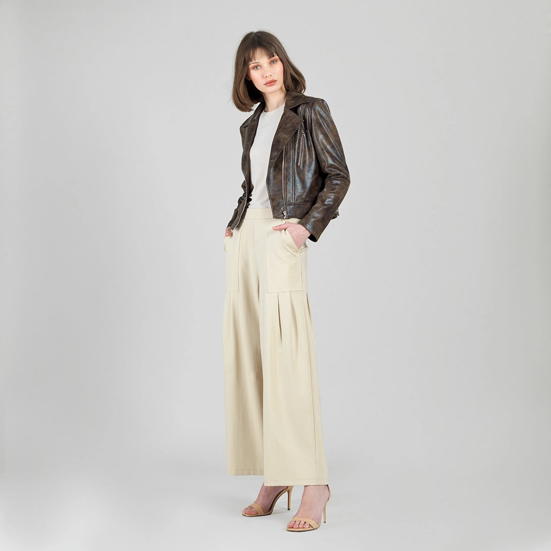 CSW Liquid Leather Distressed Jacket