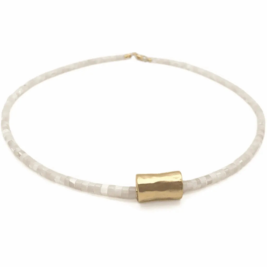Erin Heishi Barrel Necklace