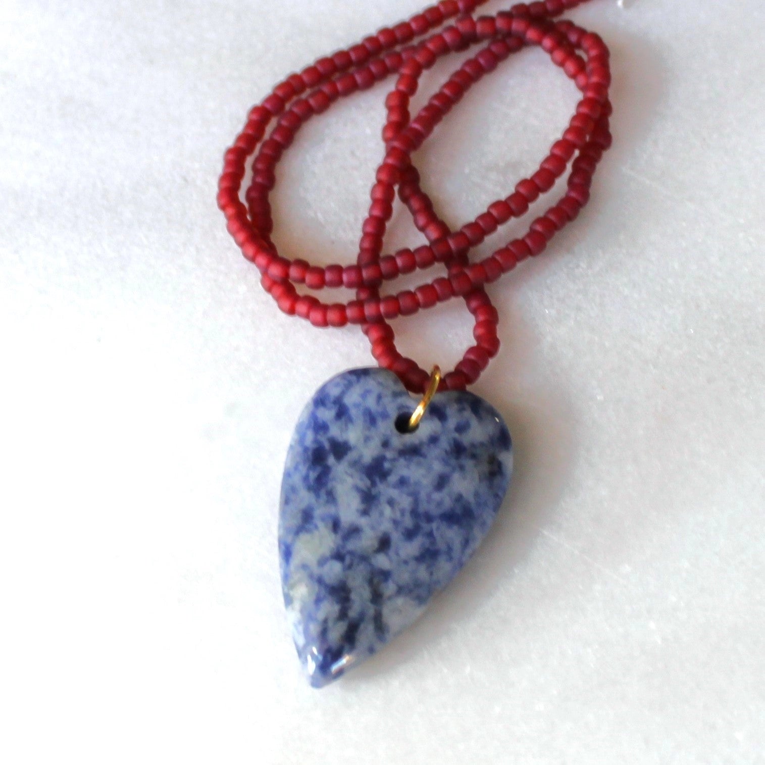 Esti Stone Heart Necklace 18