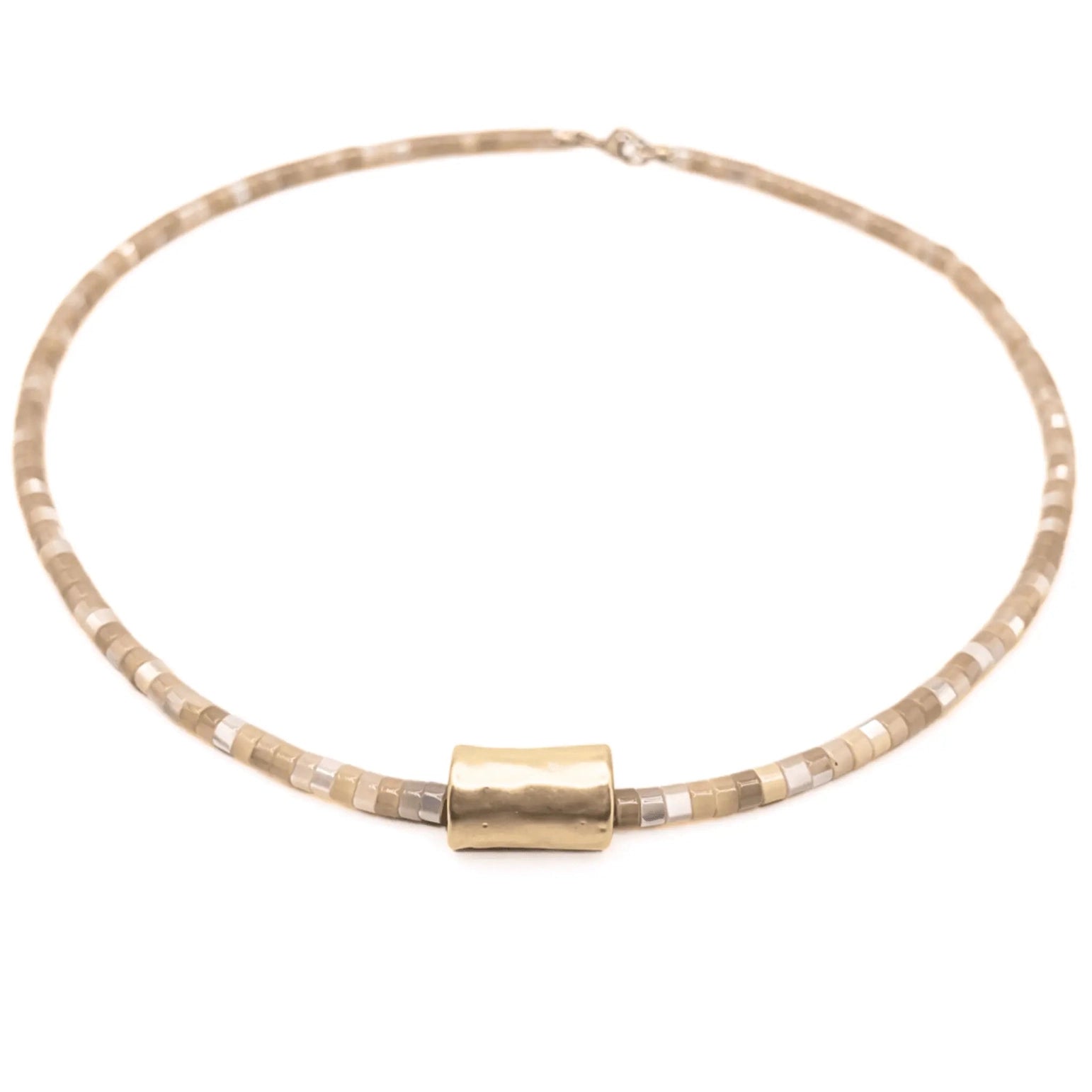 Erin Heishi Barrel Necklace