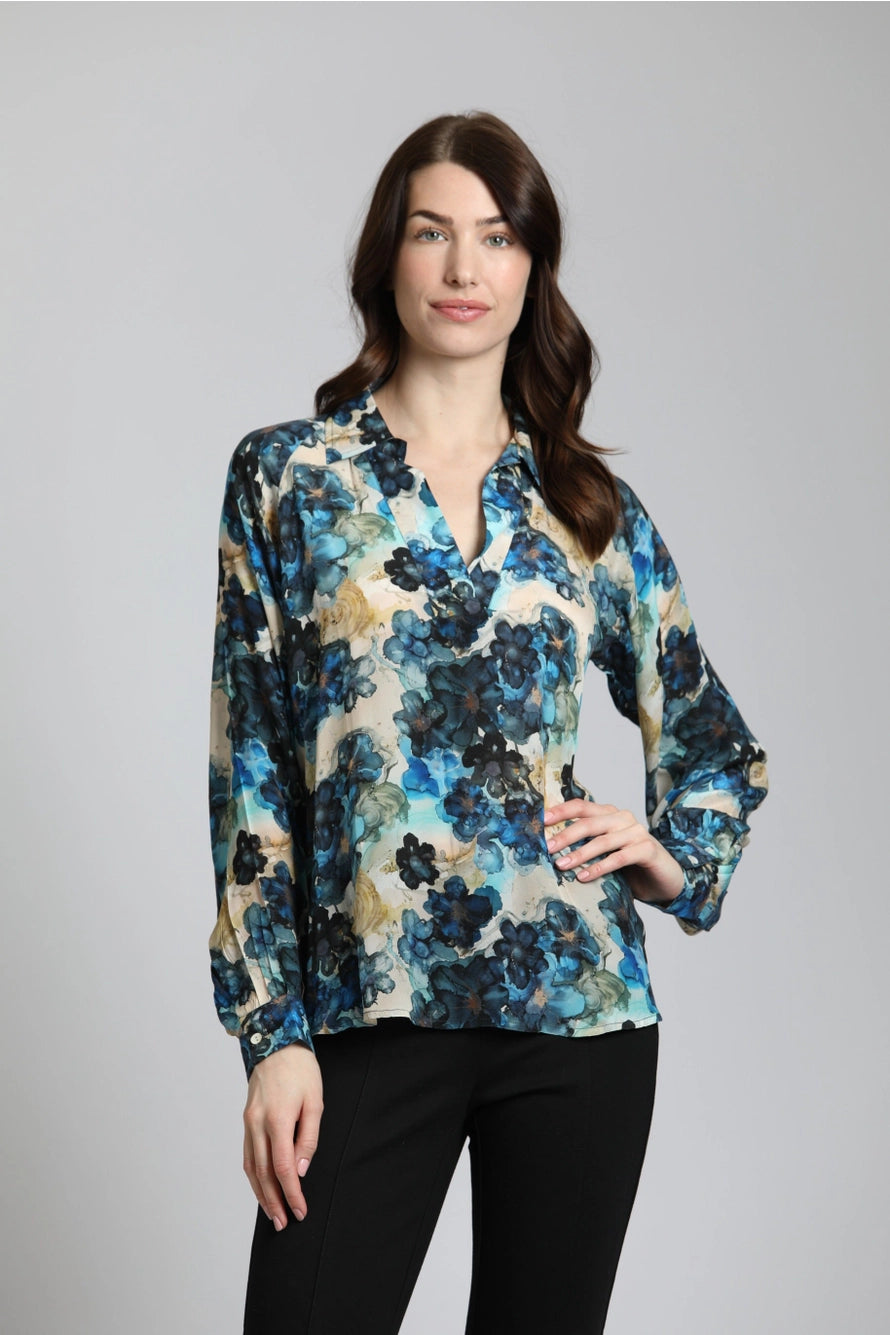 APNY Subtle Bloom Blouse