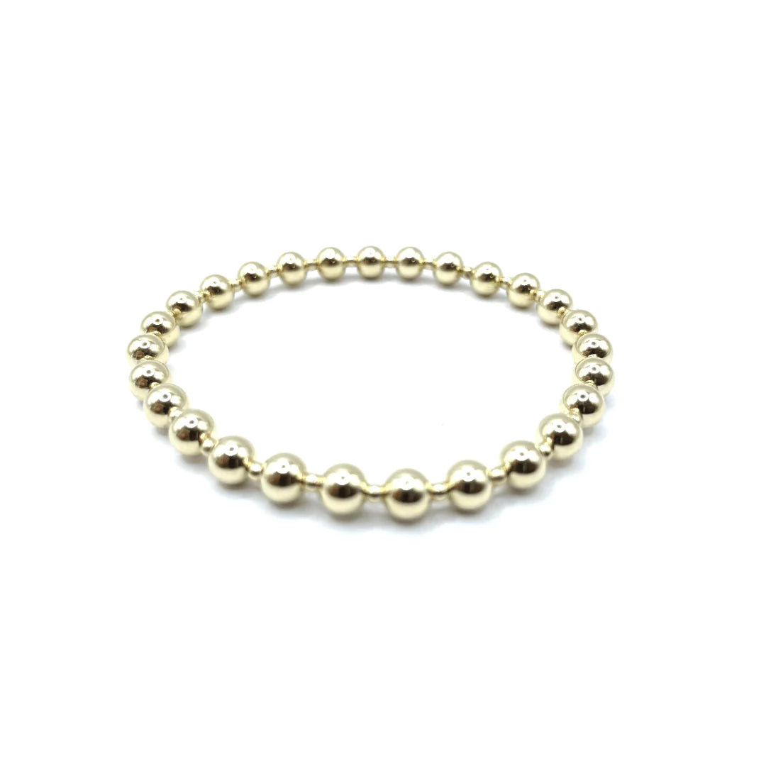 ERIN 5mm bead gold filled bracelet