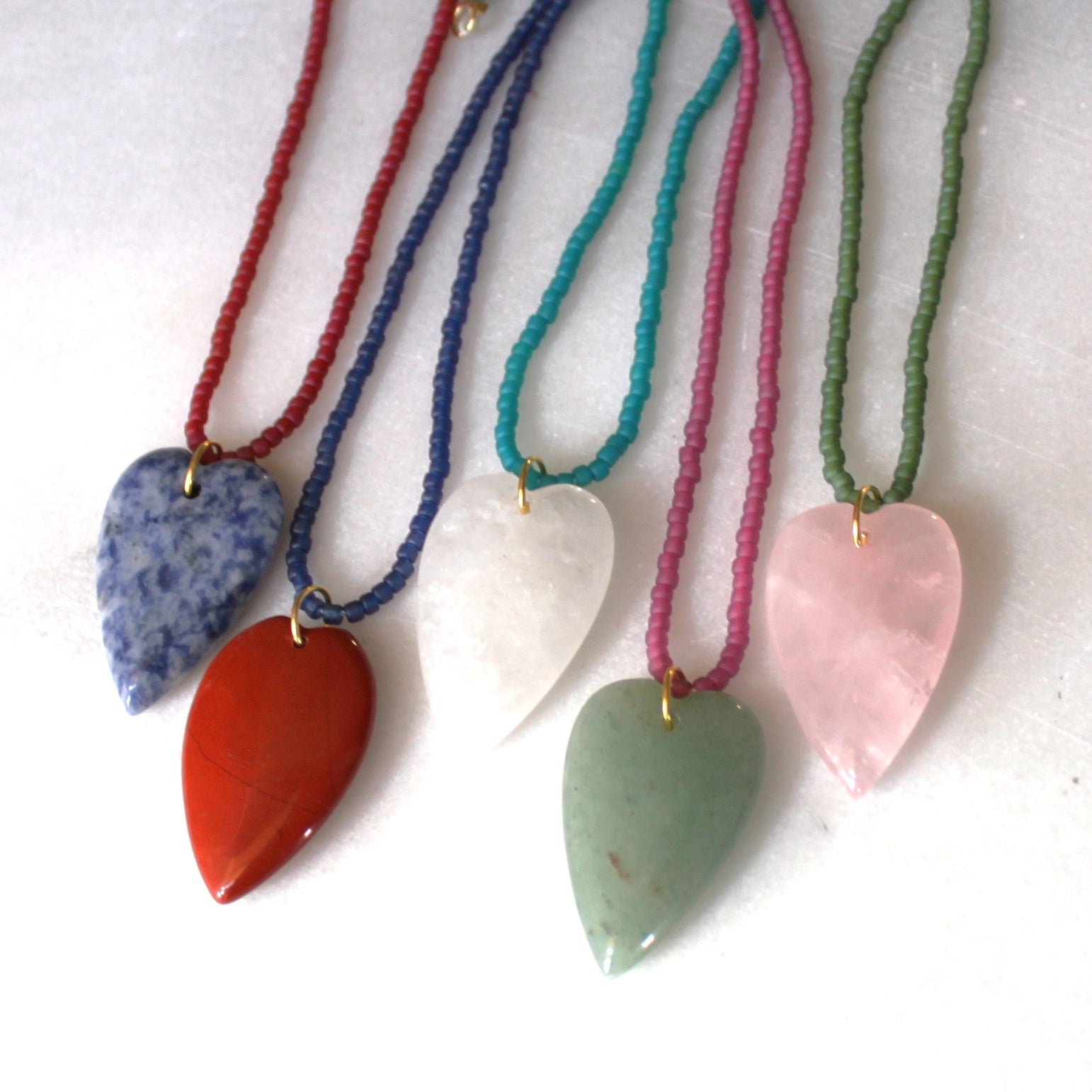 Esti Stone Heart Necklace 18