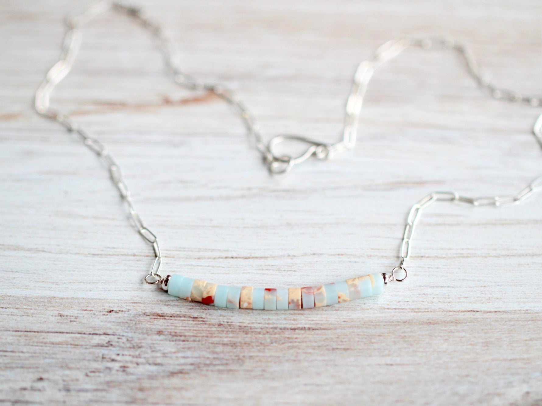Drift Bar Sterling Necklace