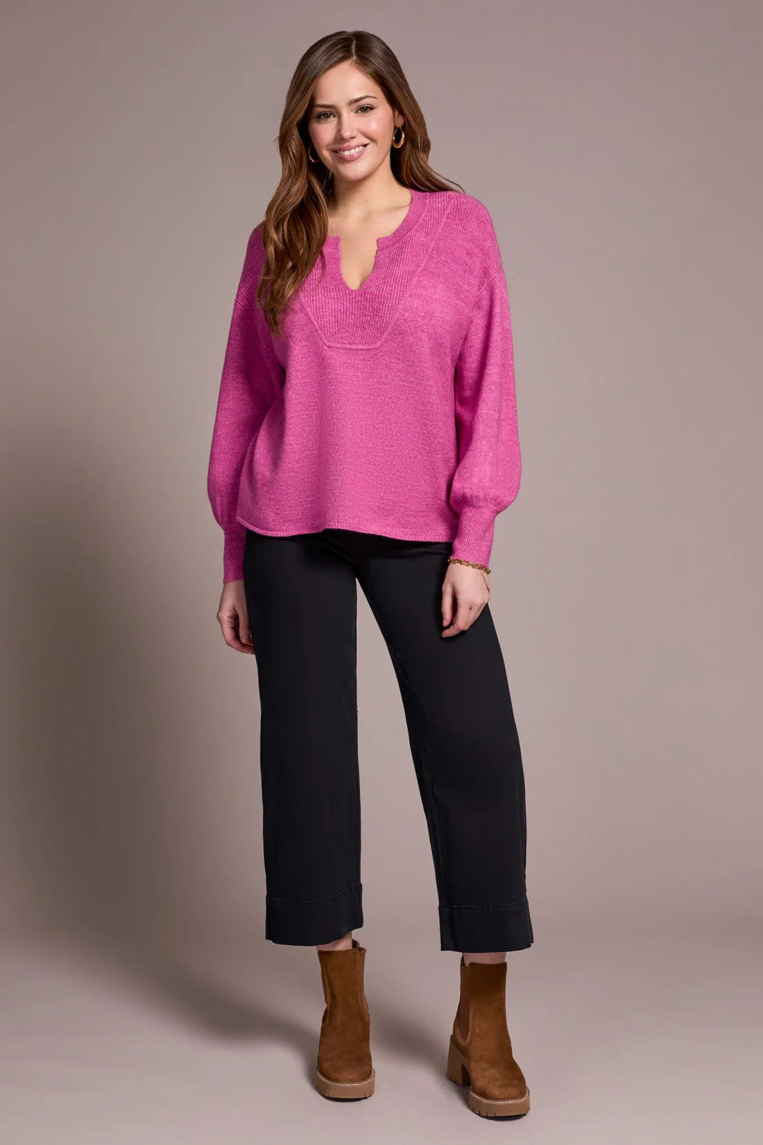 TRBL Notch Neck Sweater