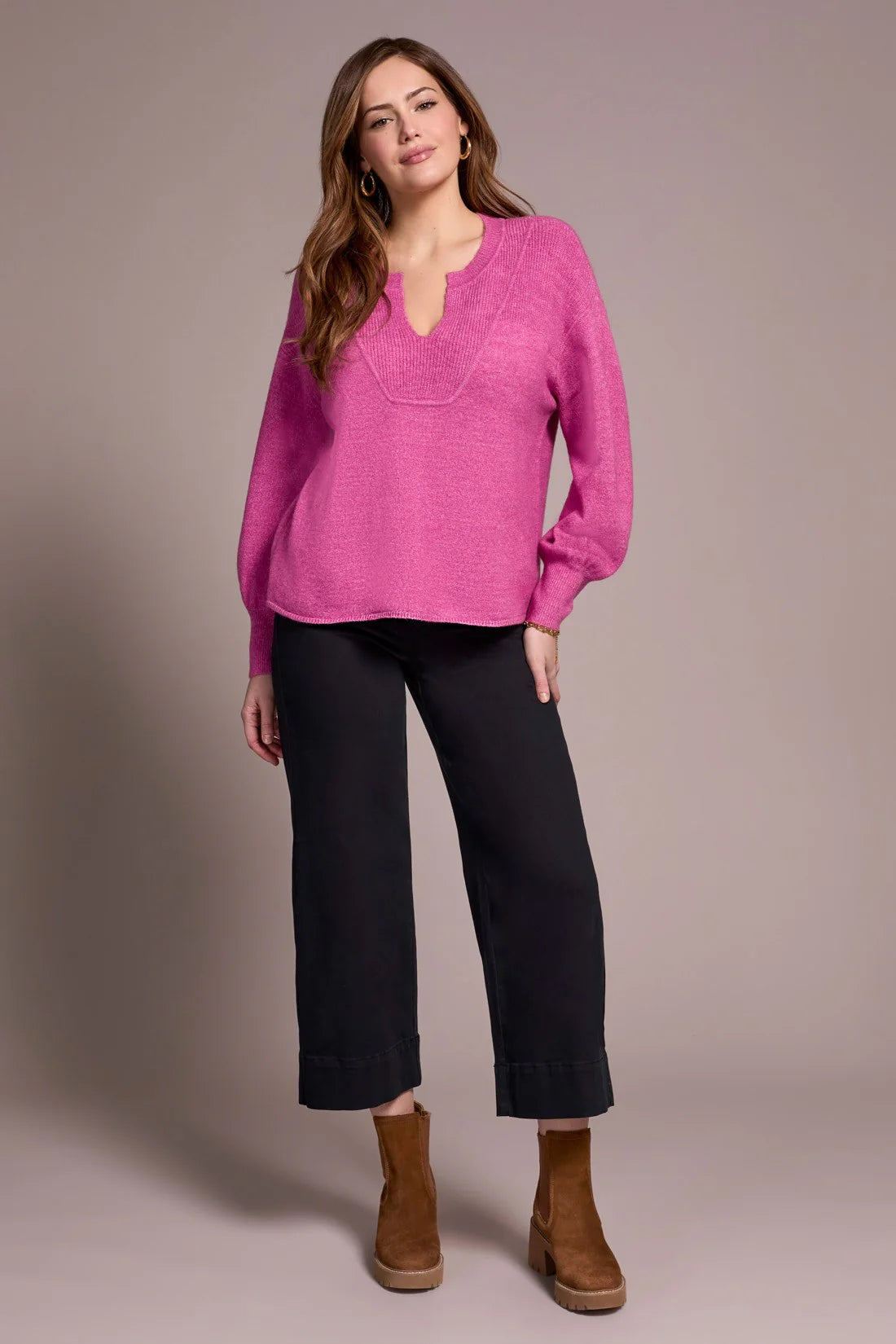 TRBL Notch Neck Sweater