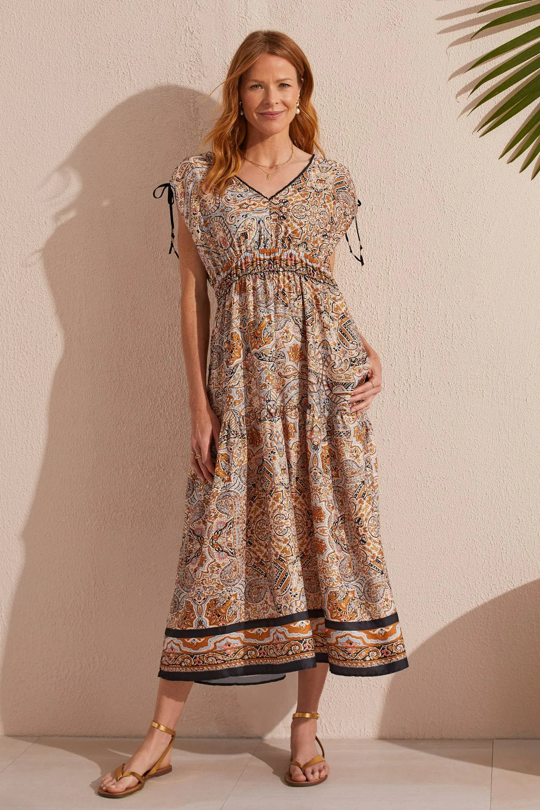 TRBL Border Print Maxi Dress. Medium TRBL Border Print Maxi Dress. Medium