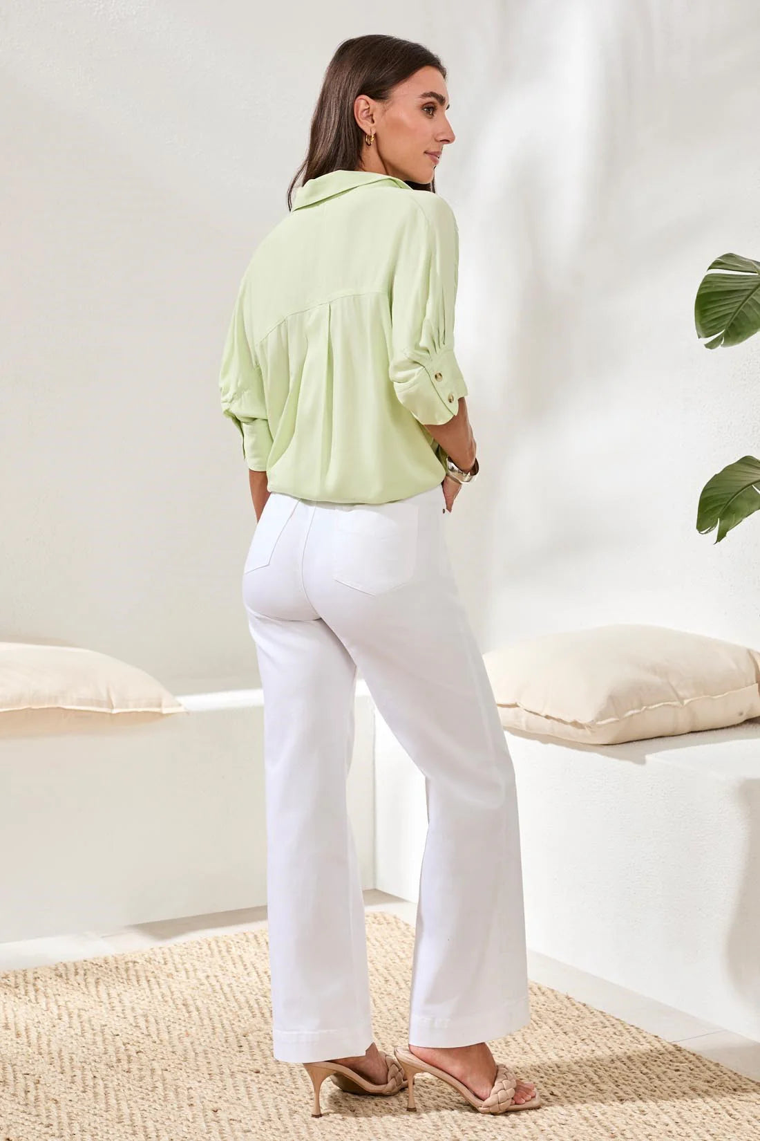 TRBL Soft Satin Drop Shoulder Blouse