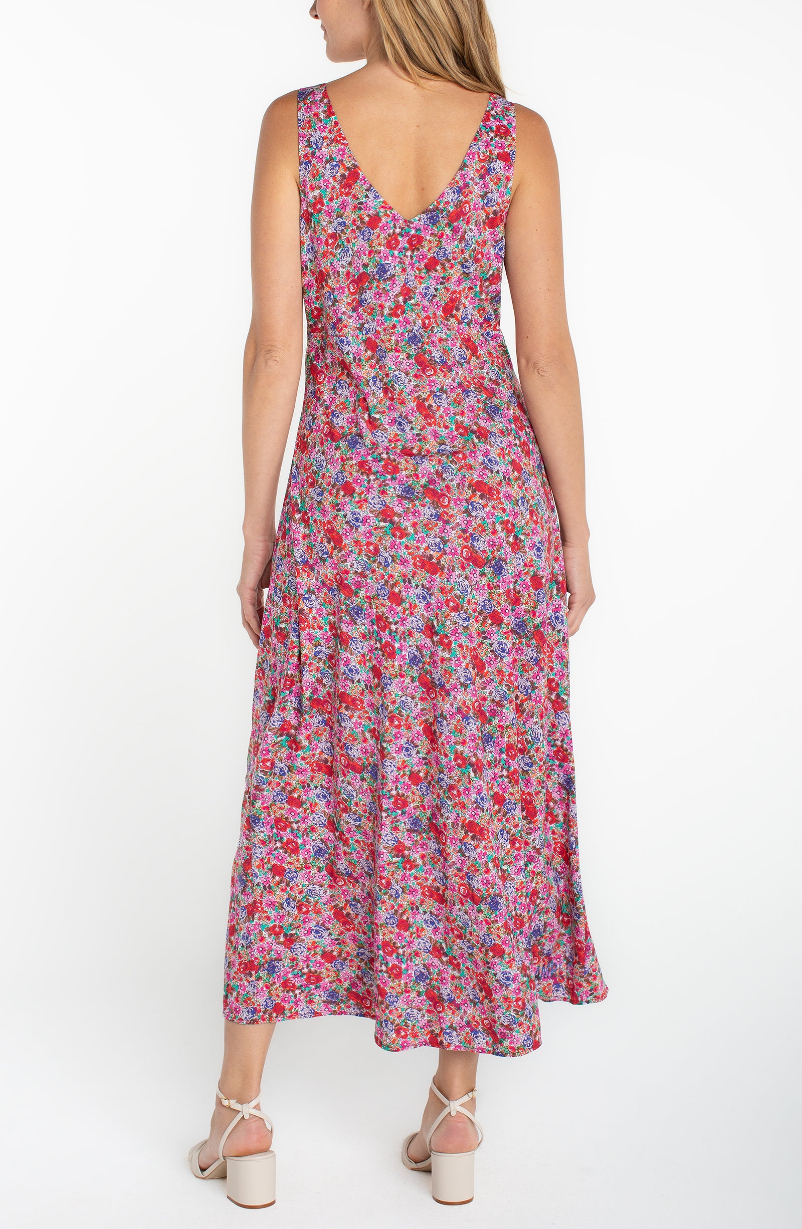 LPLA Pink Multi Floral Dress