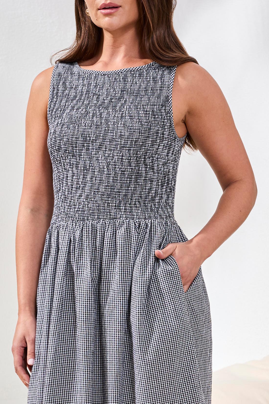 TRBL Ginham Check Dress