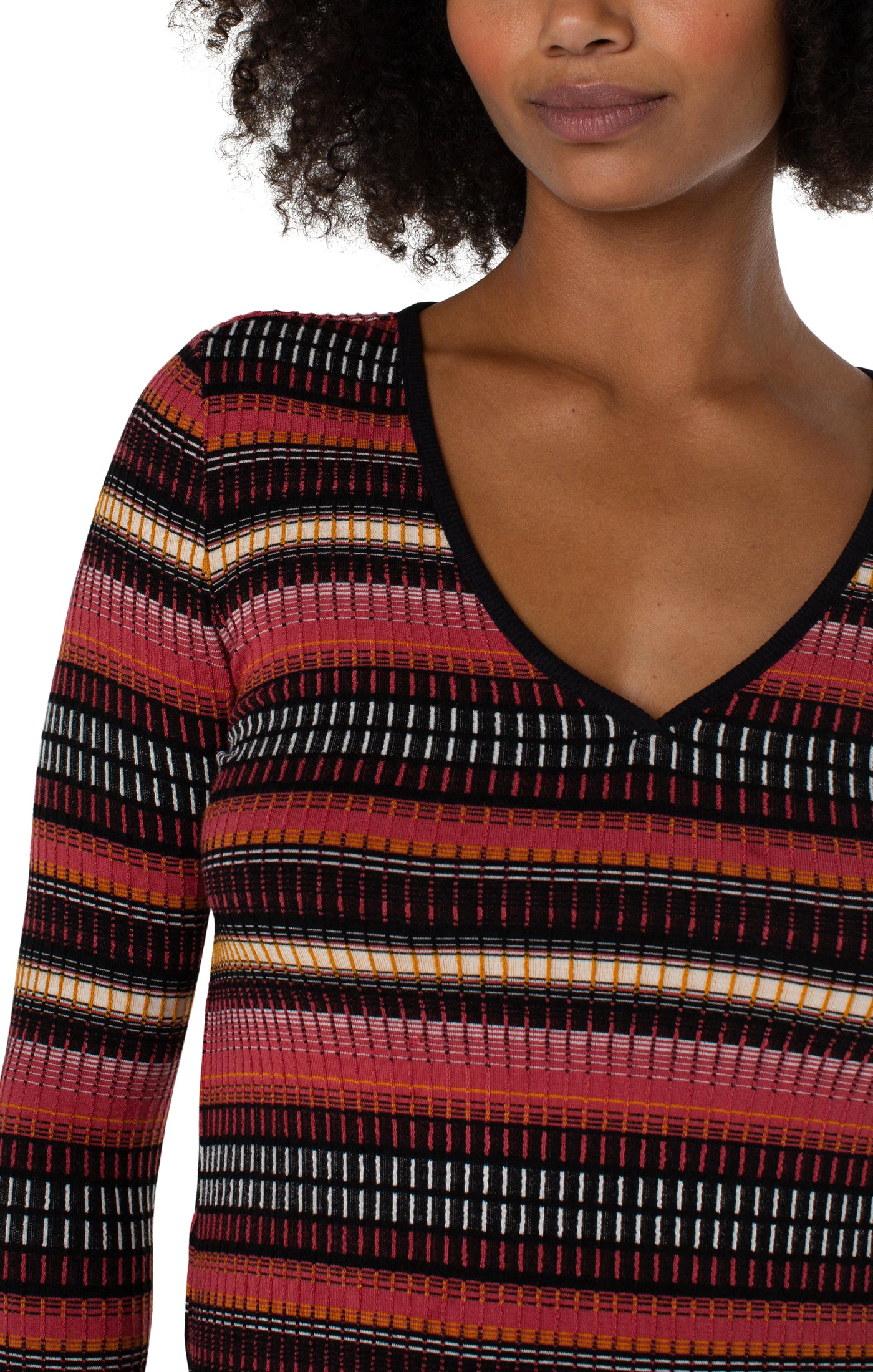 LPLA Multi stripe knit top. LARGE