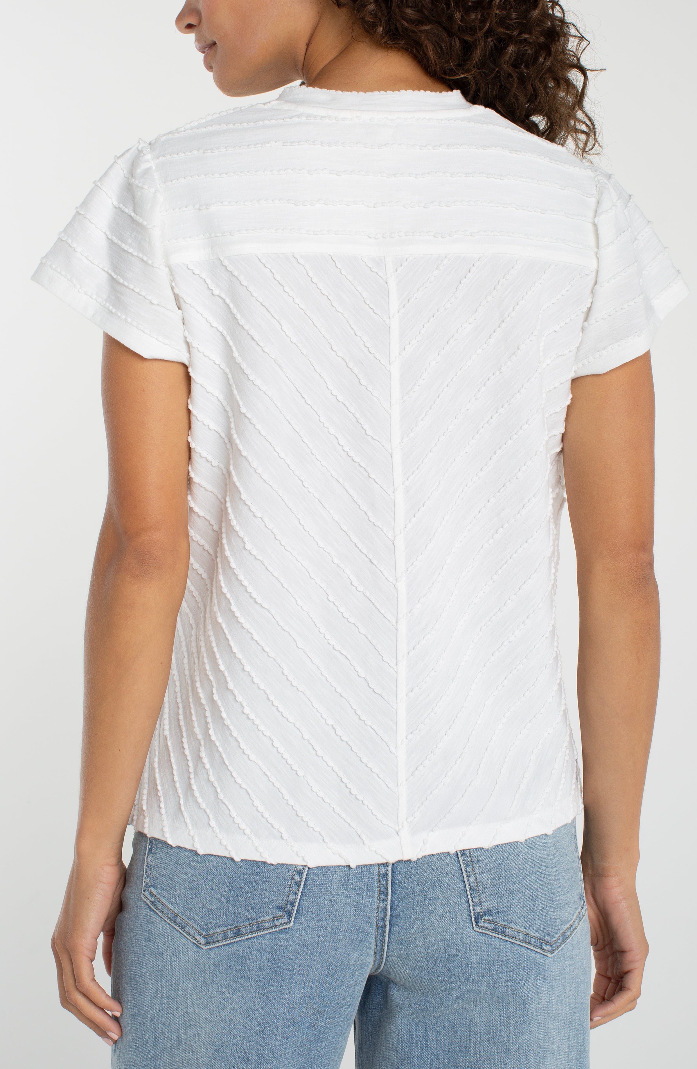 LPLA White Miter Top