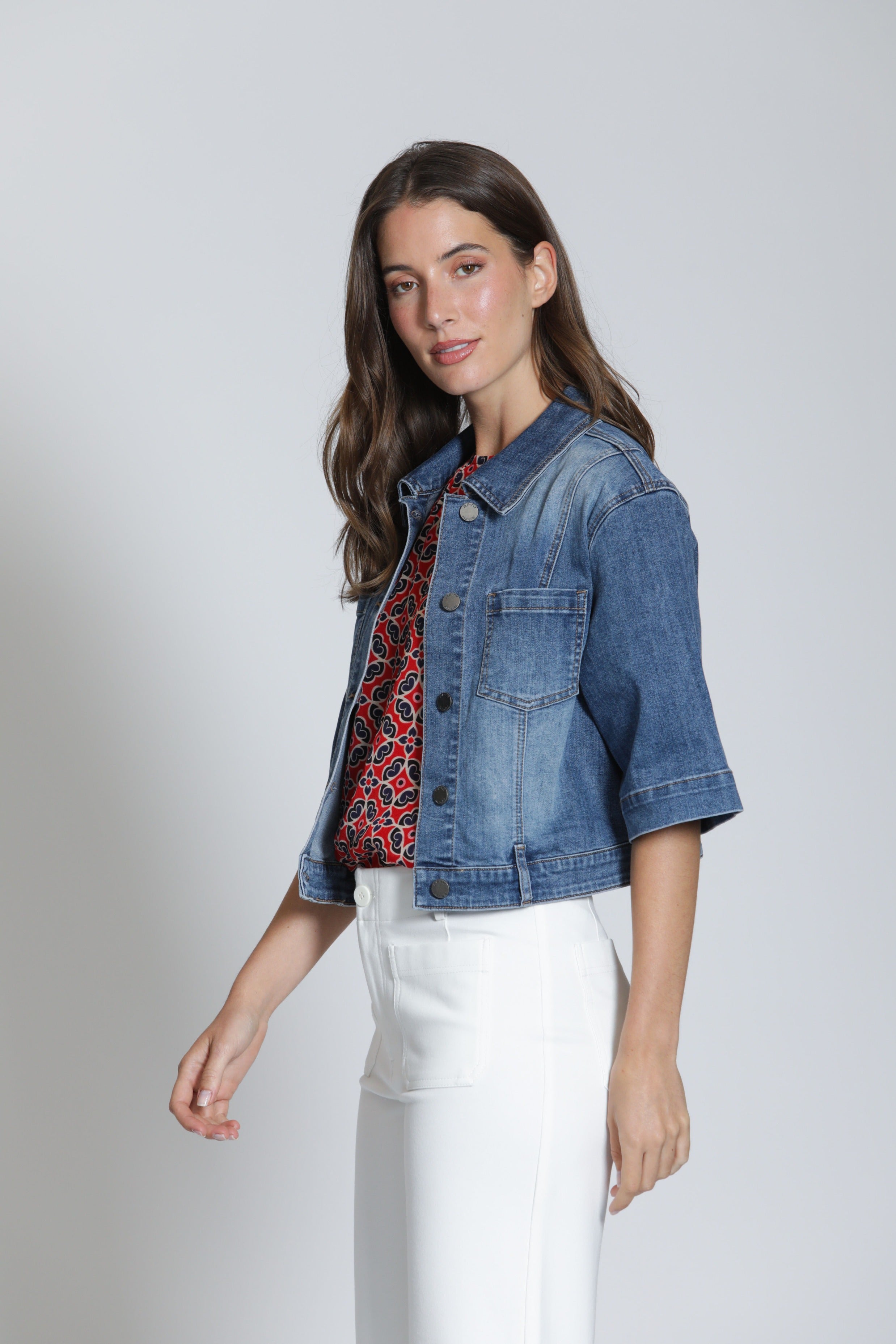 APNY Half Sleeve Denim Jacket