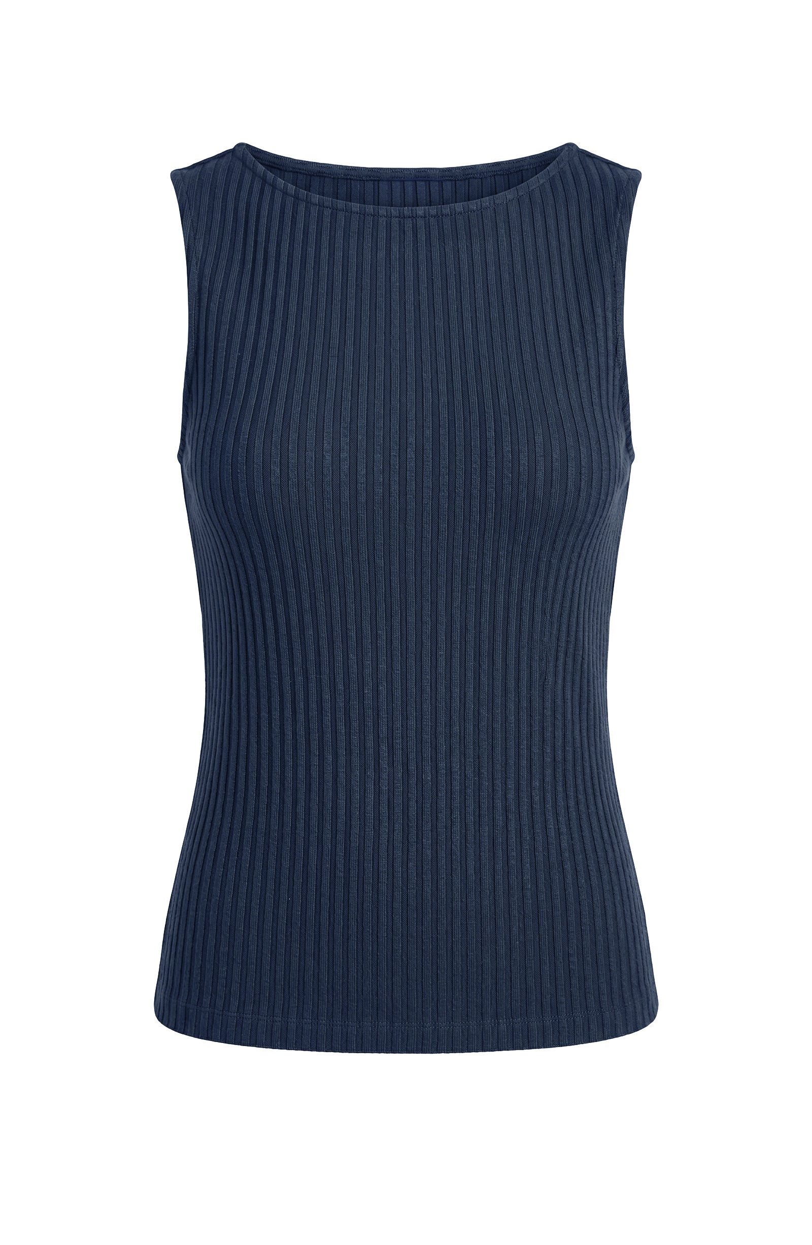 LPLA Sally Sleeveless Ribbed Boat Neck