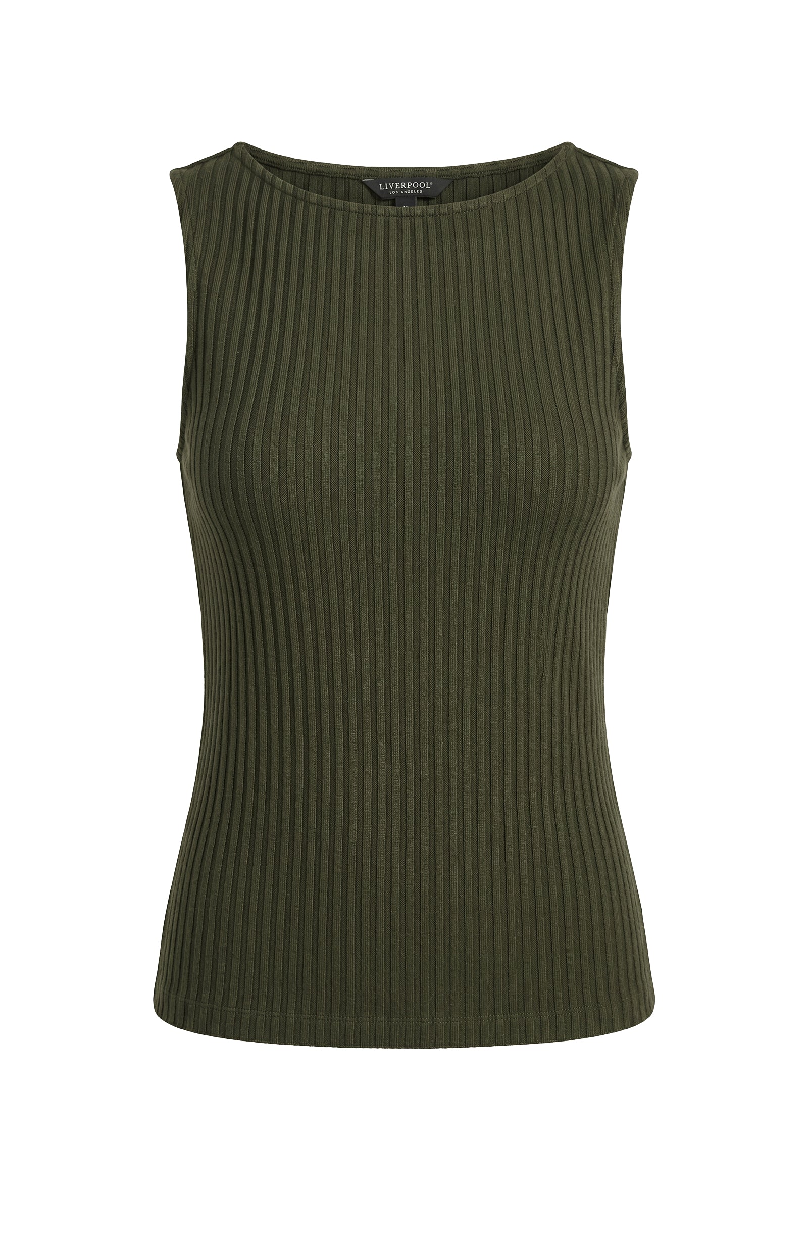 LPLA Sally Sleeveless Ribbed Boat Neck