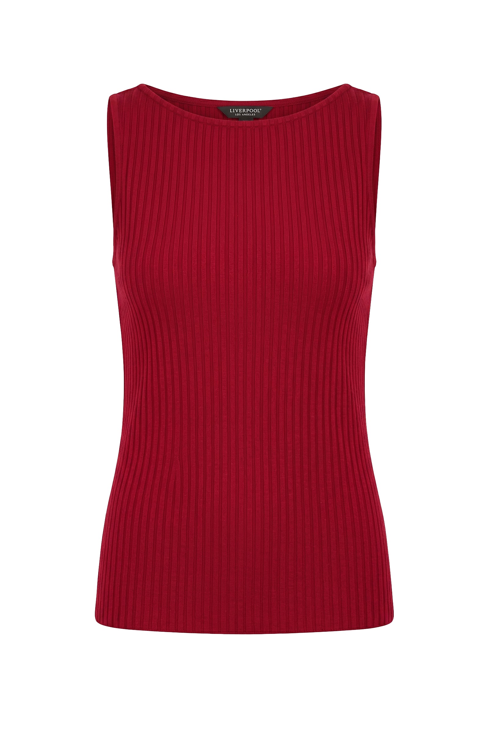 LPLA Sally Sleeveless Ribbed Boat Neck