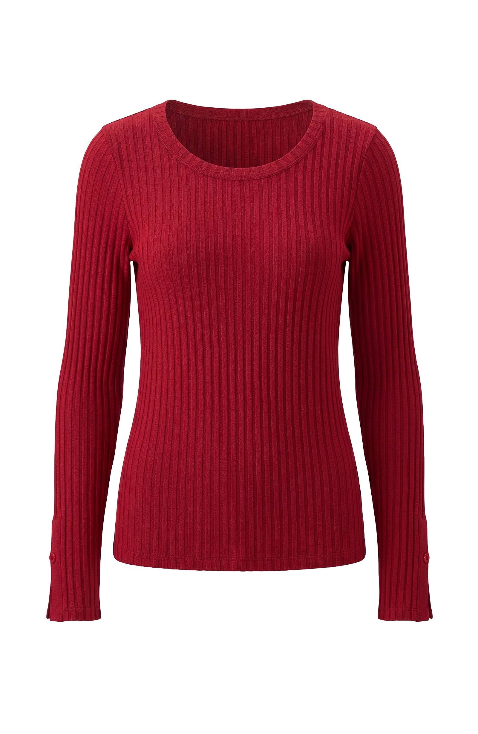 LPLA Scoop Neck with Button Detail Sleeve