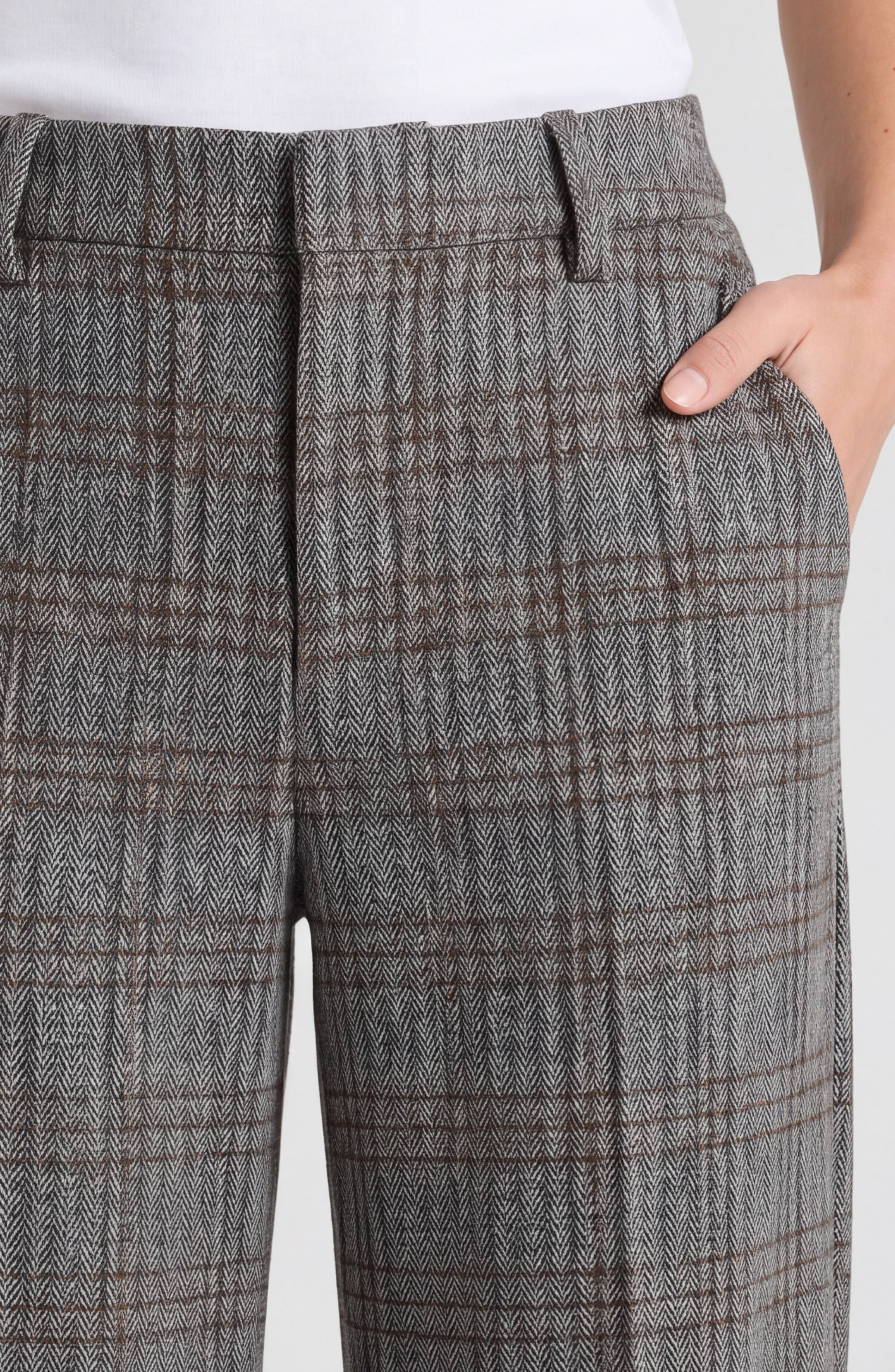 LPLA Herringbone Kelsey Wide Leg Trouser