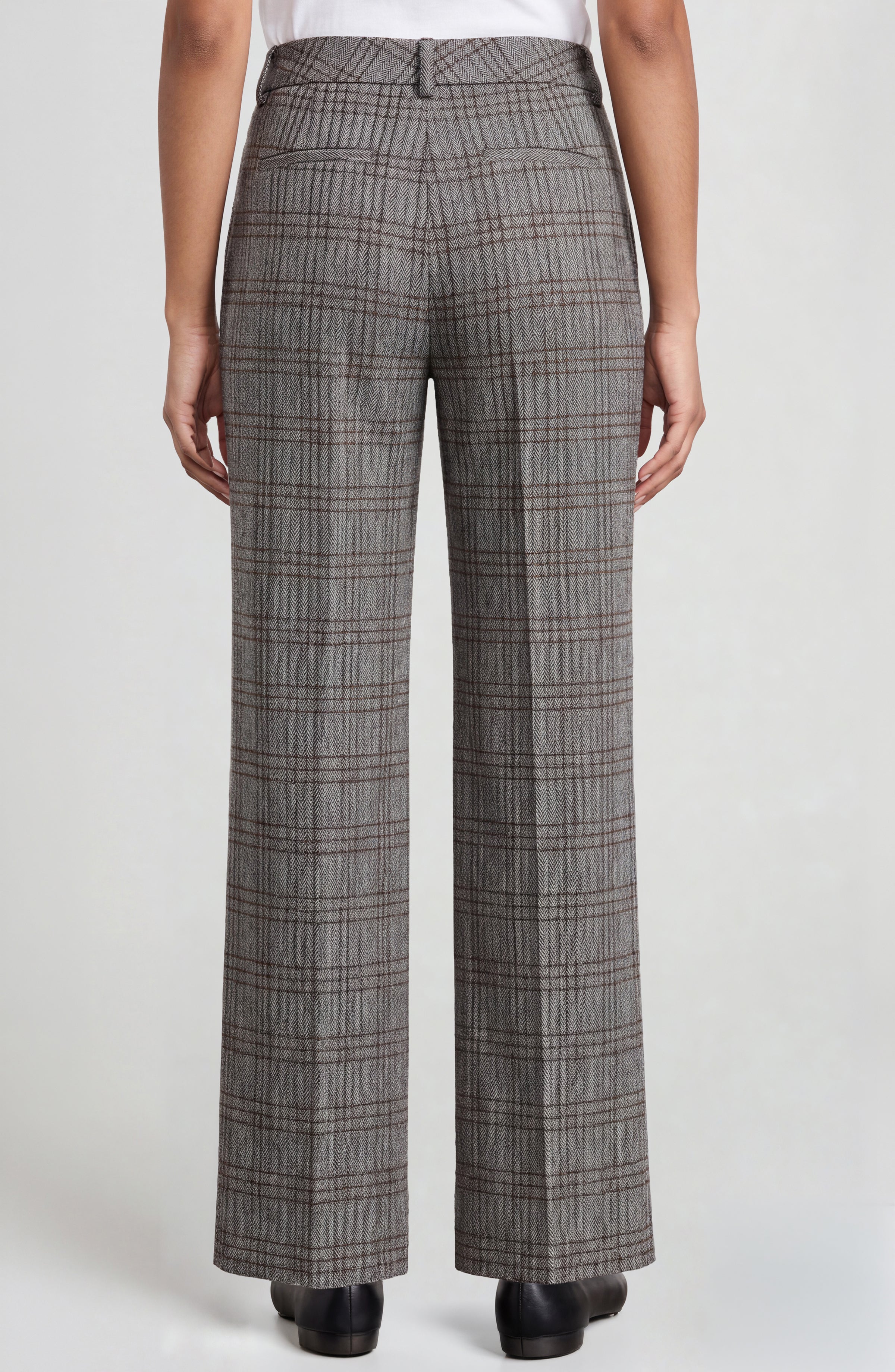 LPLA Herringbone Kelsey Wide Leg Trouser