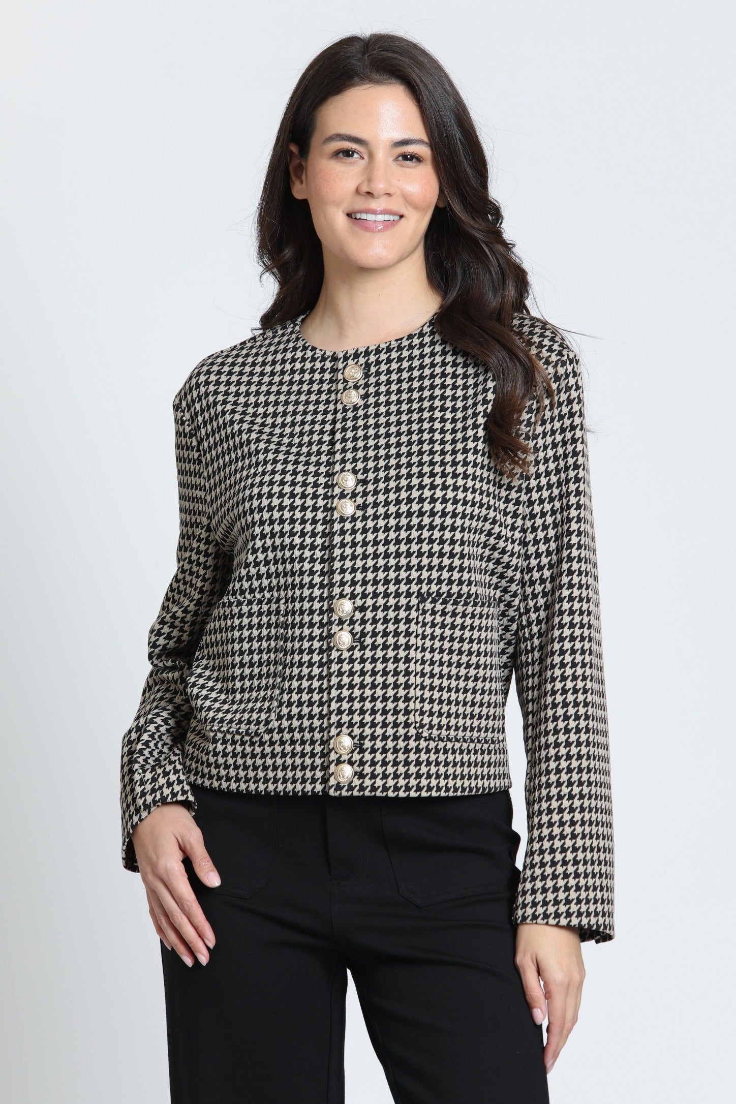 APNY Almond Black Jacket