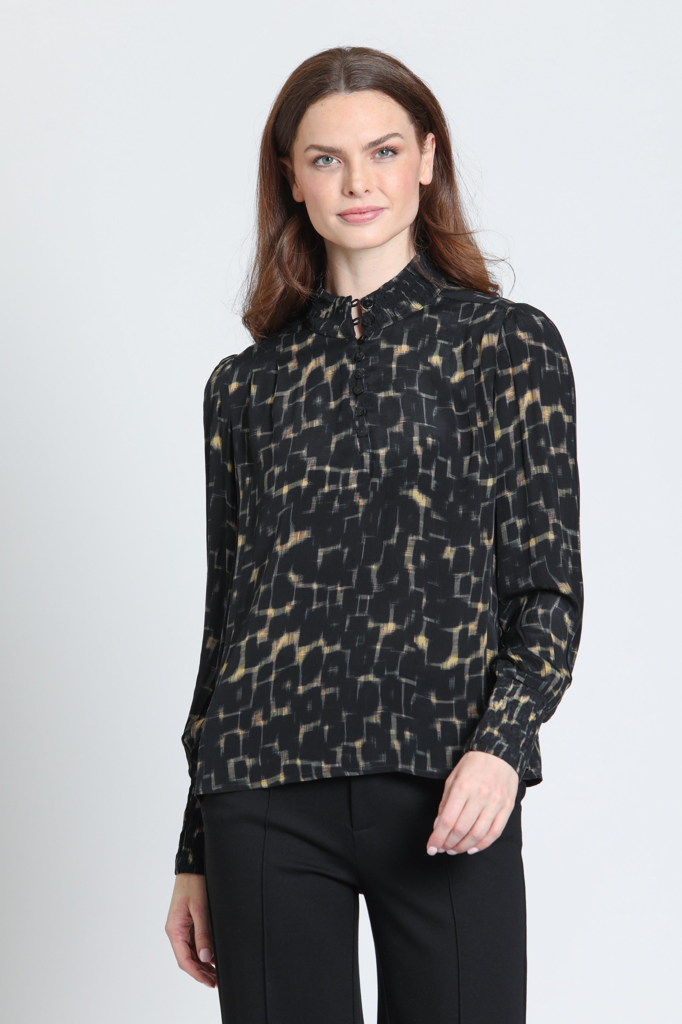 APNY Onyx & Amber Blouse