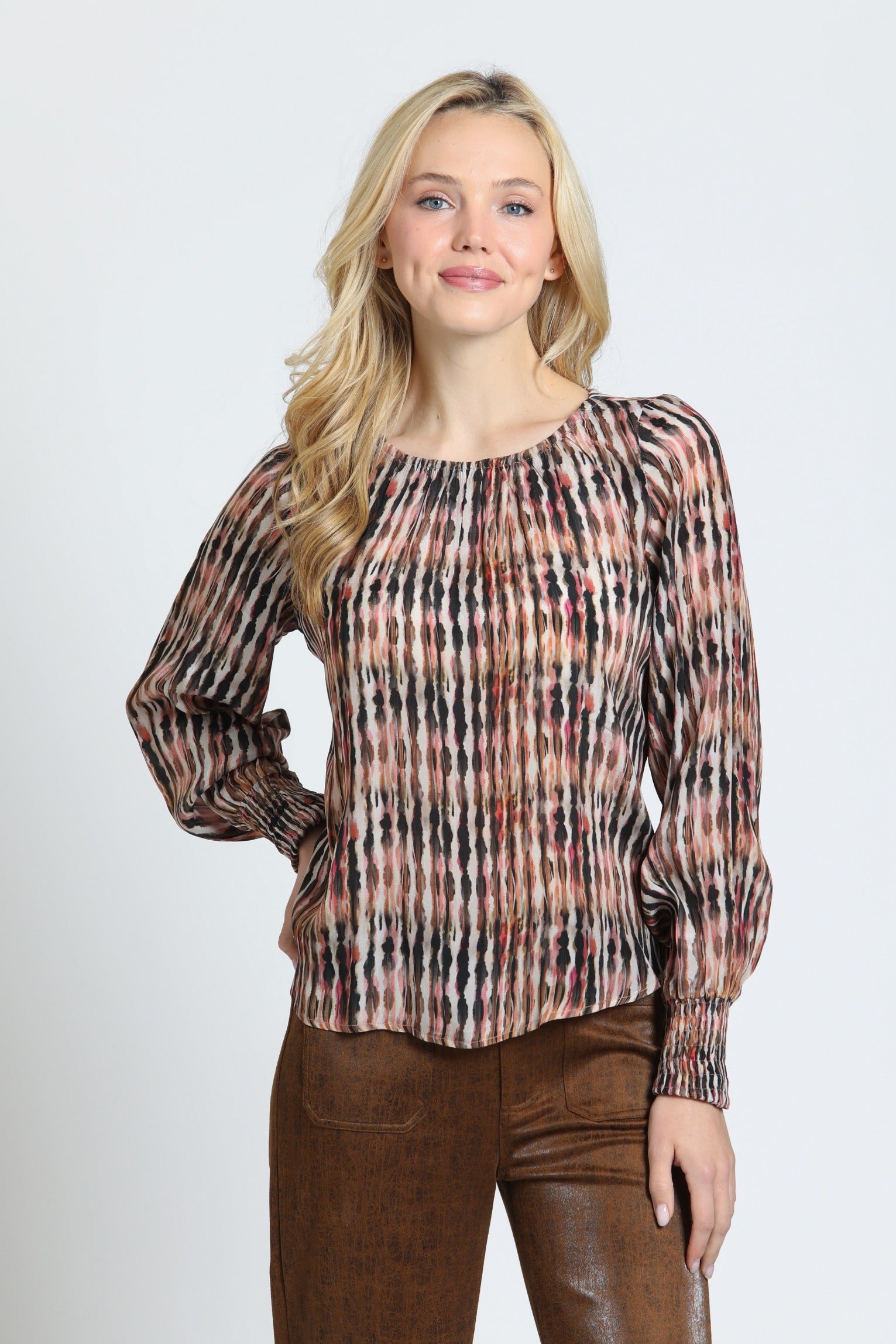 APNY Toasted Amber Blouse
