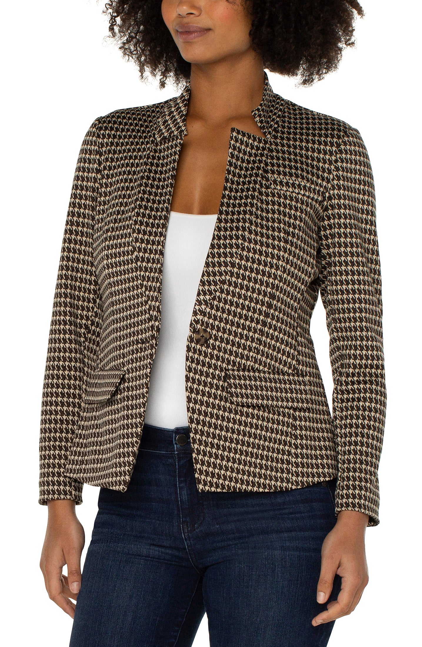 LPLA Modern Houndstooth Blazer