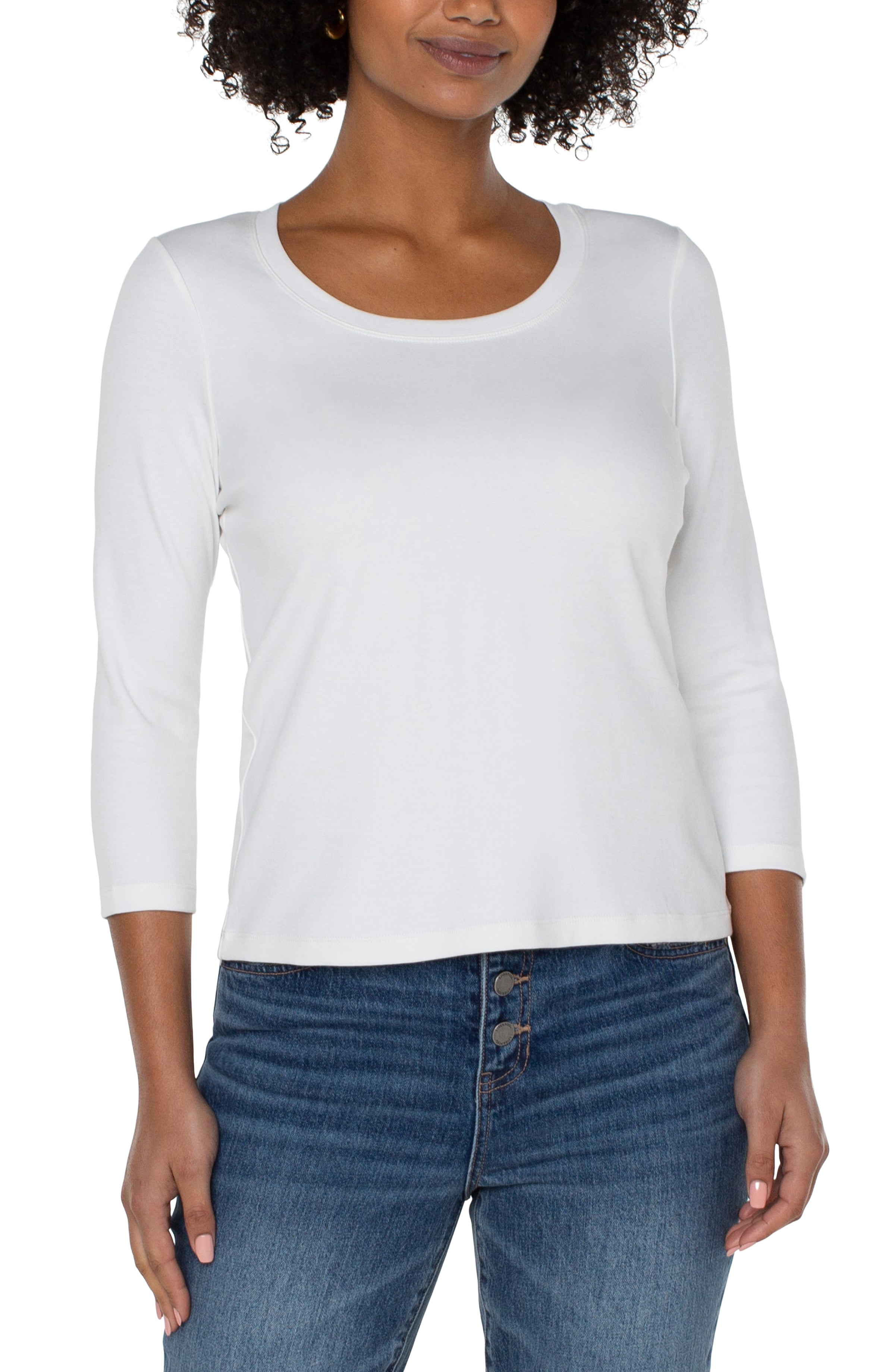 LPLA Scoop Neck 3/4 Sleeve Tee