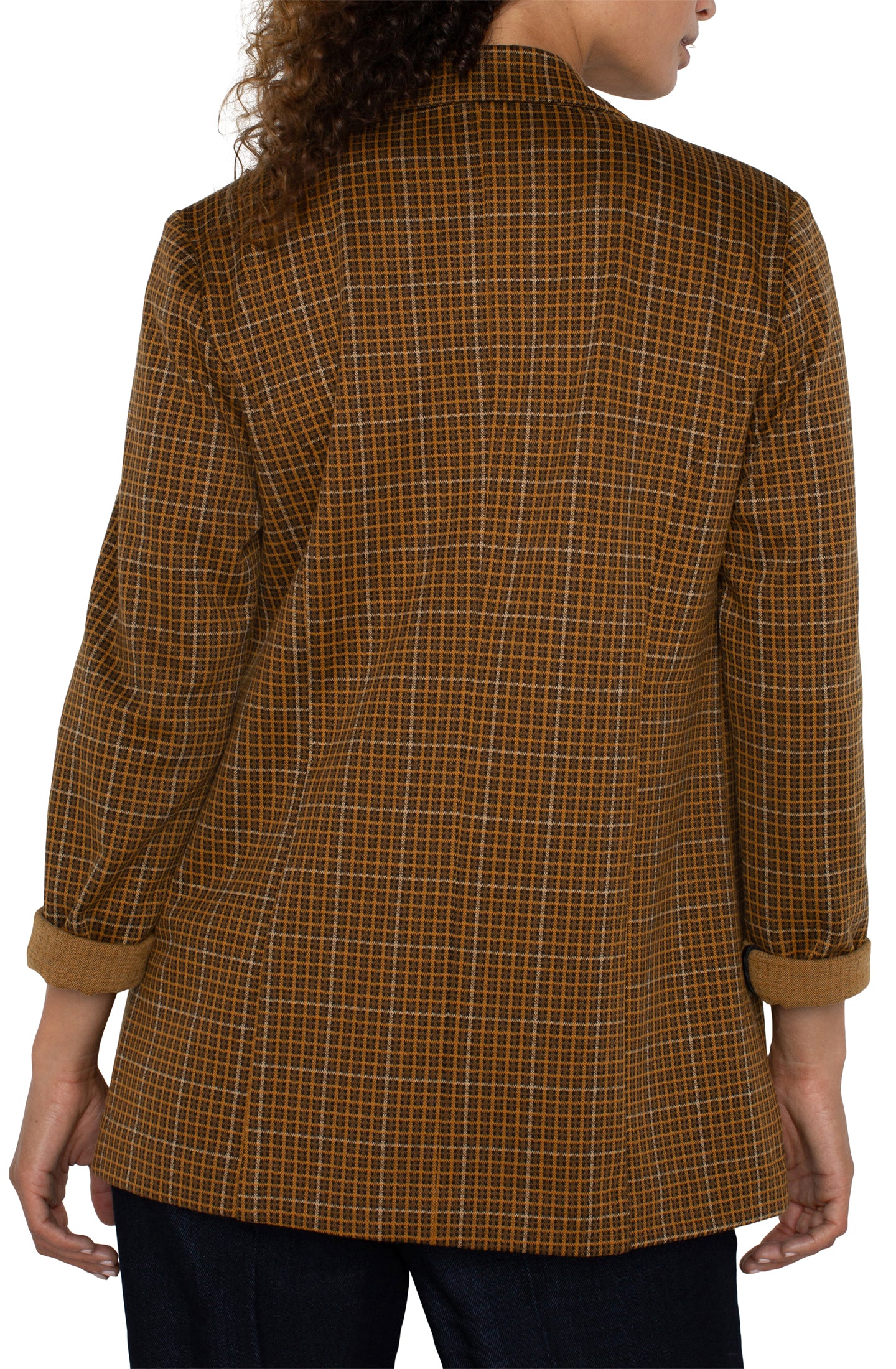 LPLA Jasper Brown Plaid Boyfriend Jacket