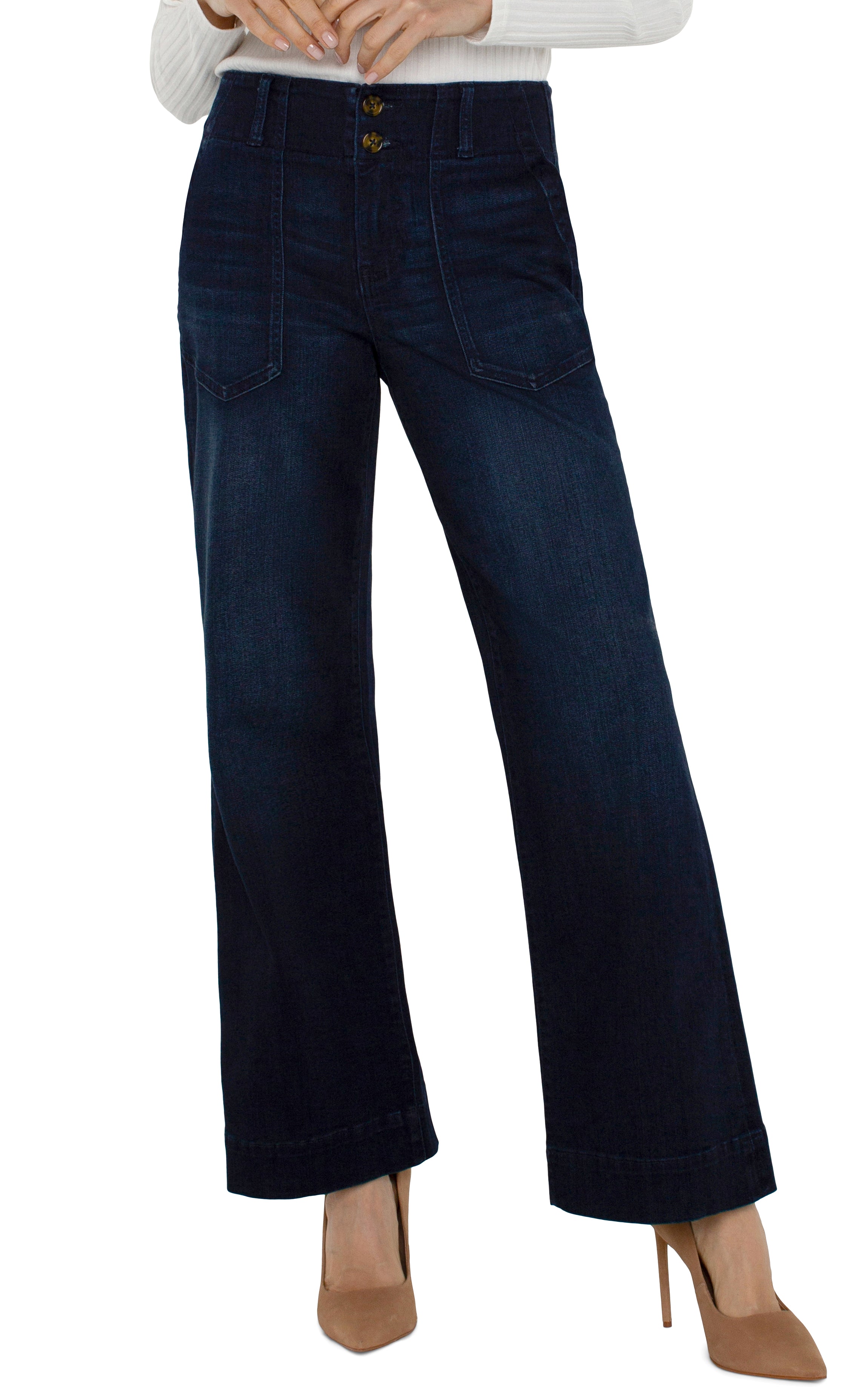 LPLA Summit Lake Wide Leg Denim Trouser