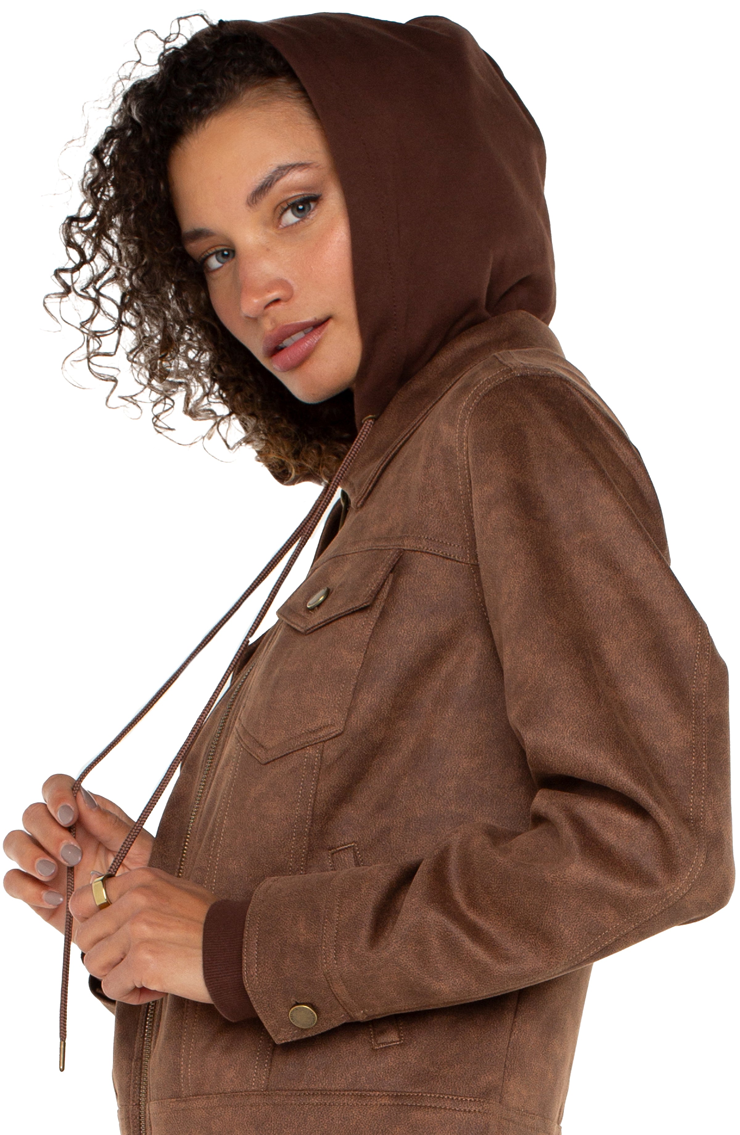 LPLA Zip Up Vintage Umber Trucker Jacket