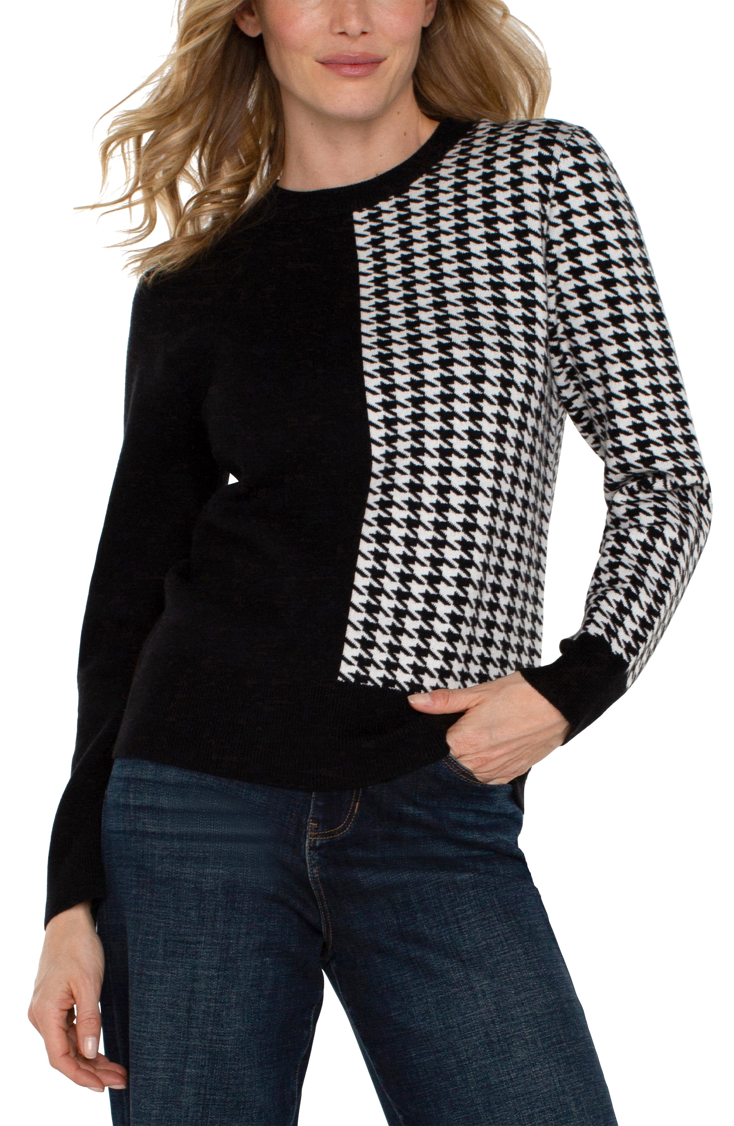 LPLA Houndstooth Sweater