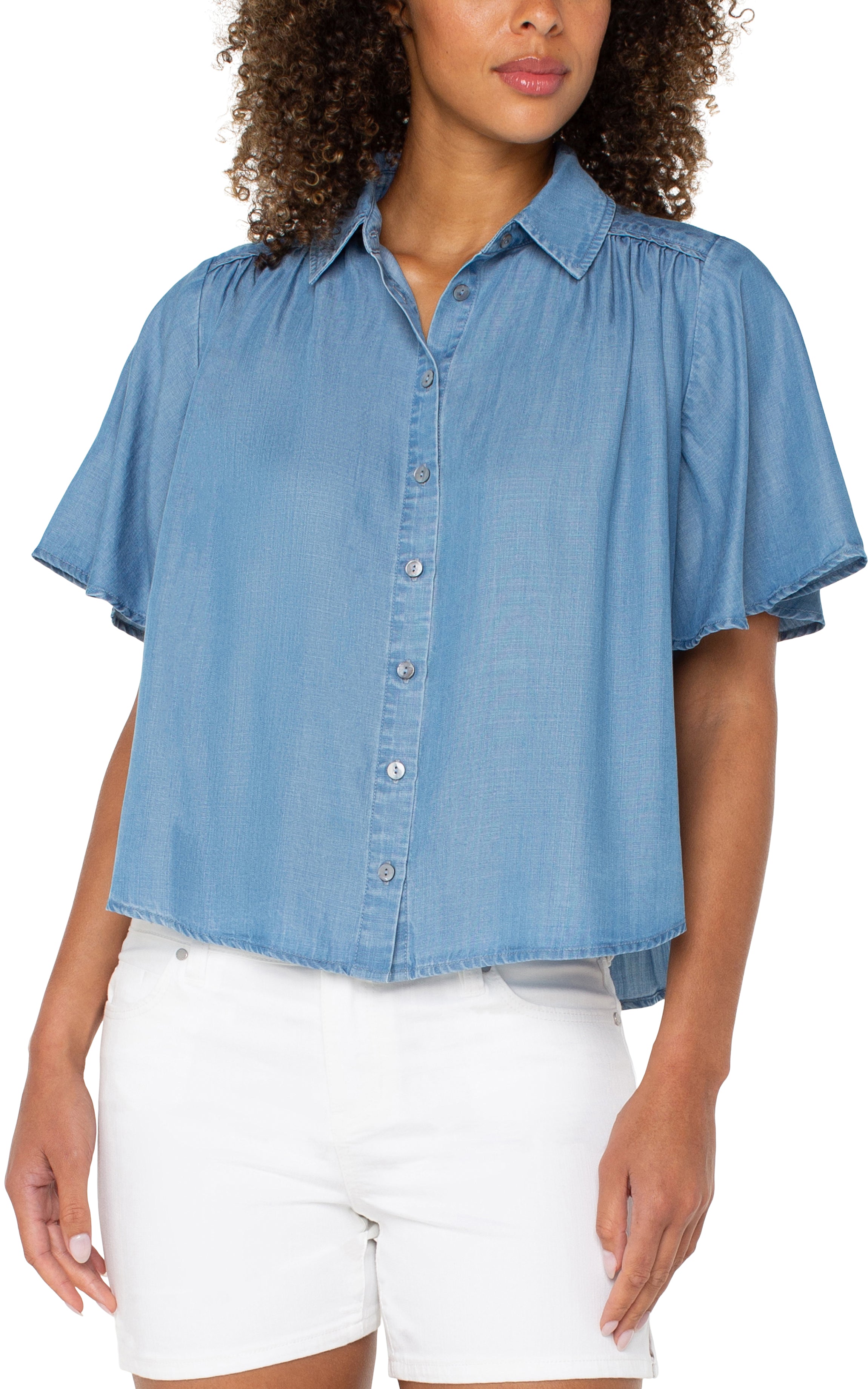LPLA Delwood Half Sleeve Button Up