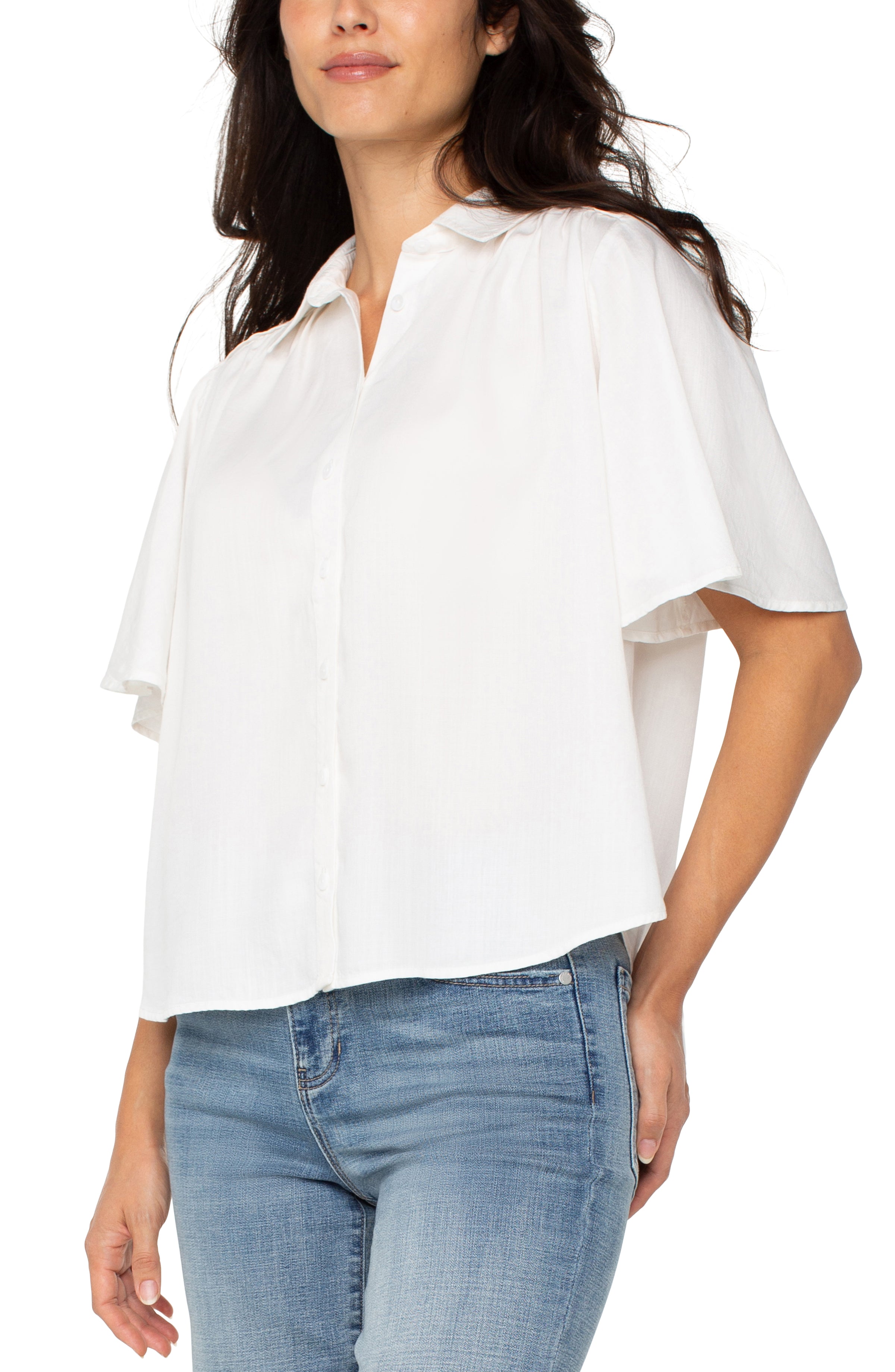 LPLA Delwood Half Sleeve Button Up