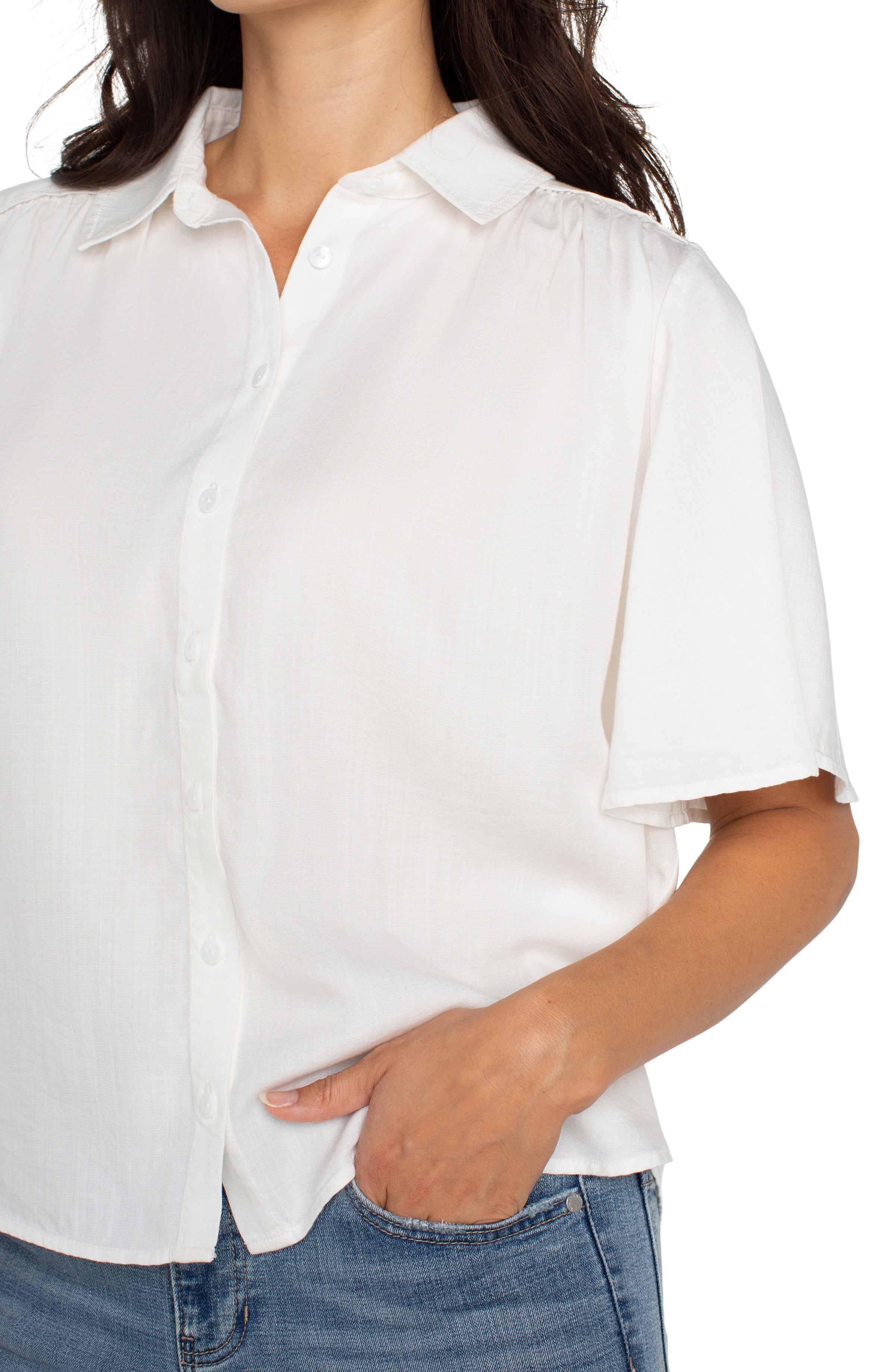 LPLA Delwood Half Sleeve Button Up