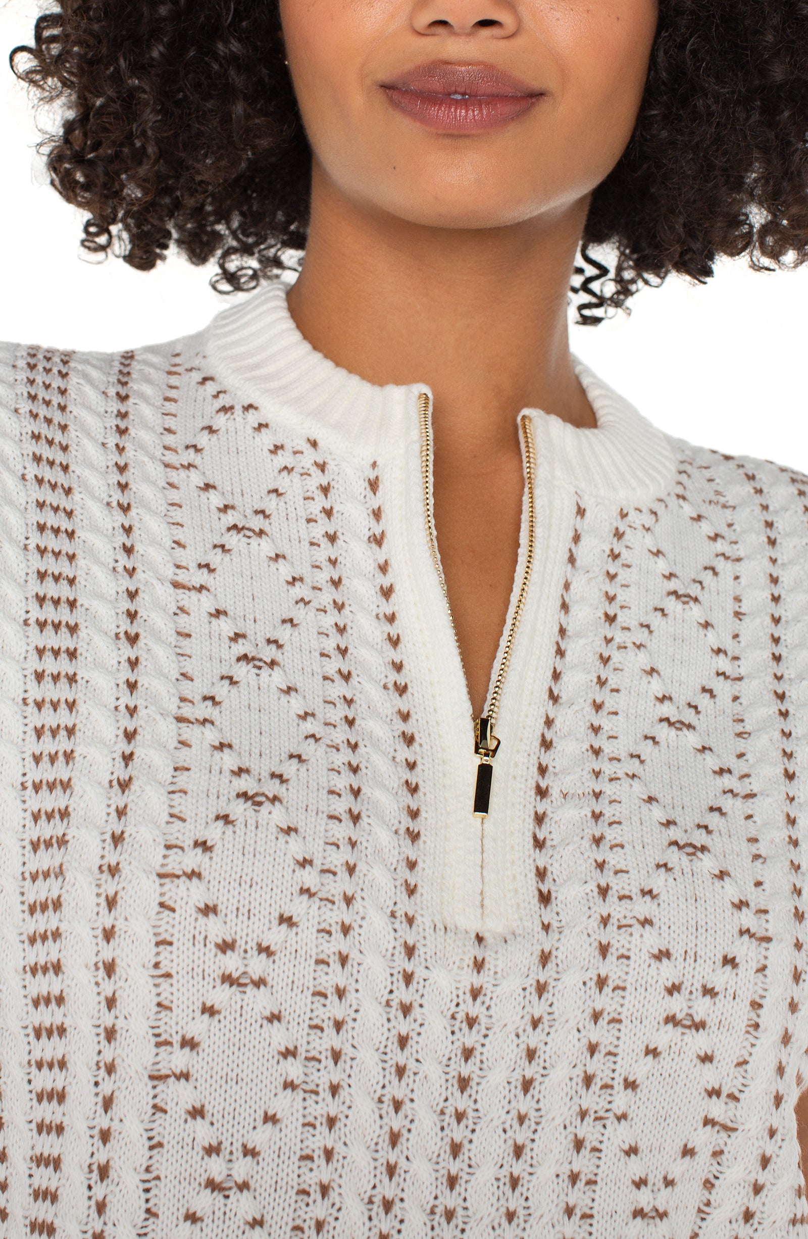 LPLA Dolman Half Zip Sweater