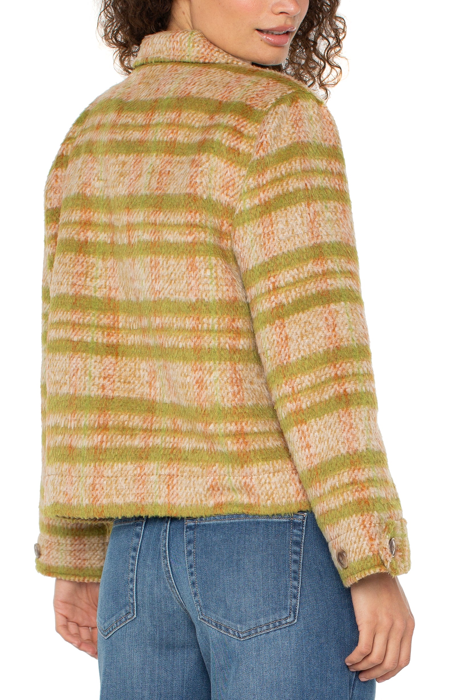 LPLA Boxy Blanket Plaid Shacket