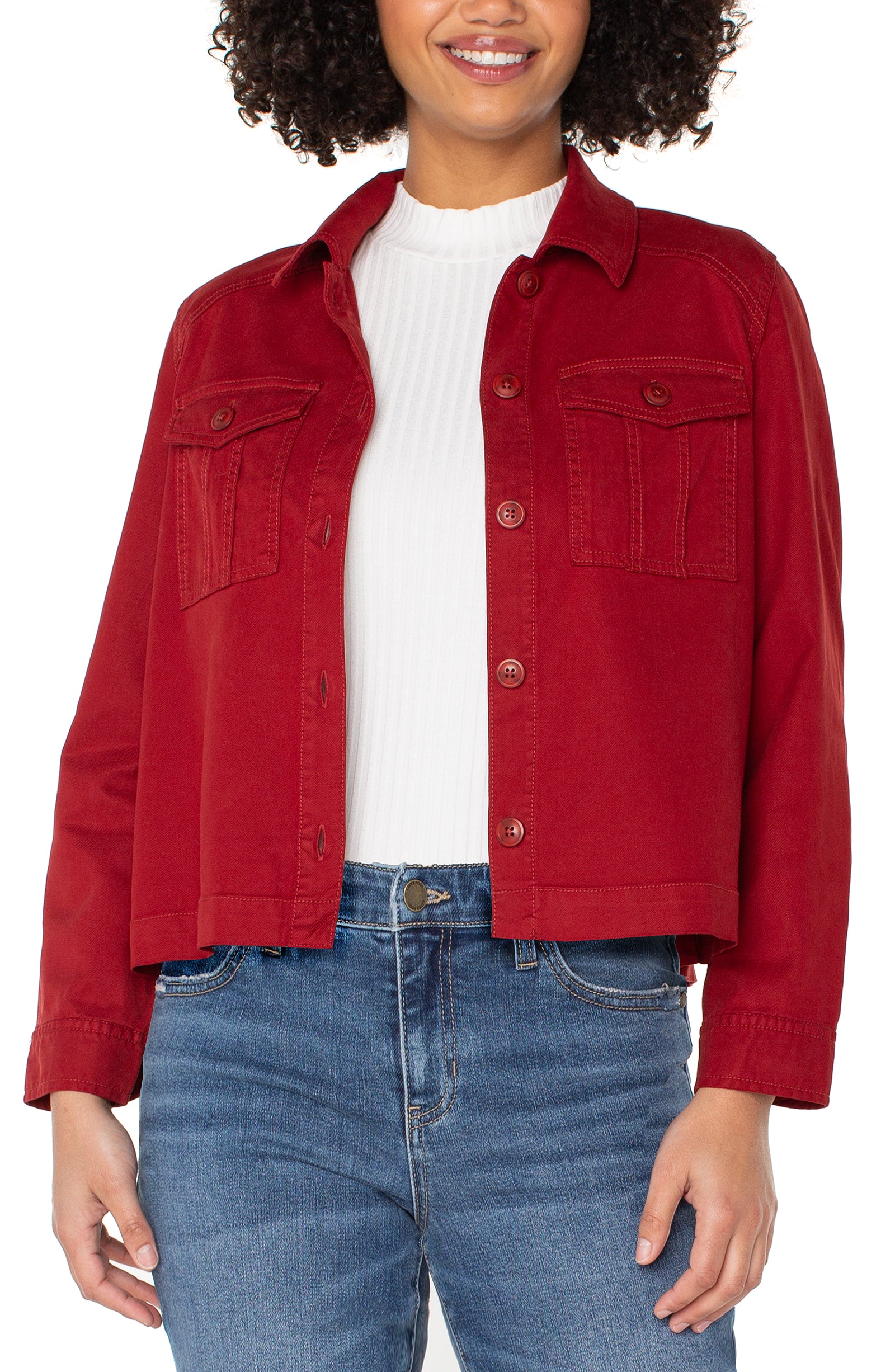 LPLA Maroon Berry Pleat Back Jacket