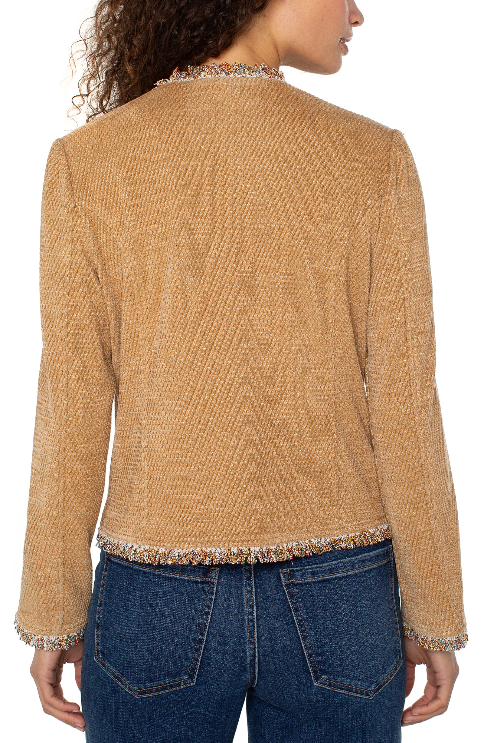 LPLA  Honey Jacket with Frayed Edges