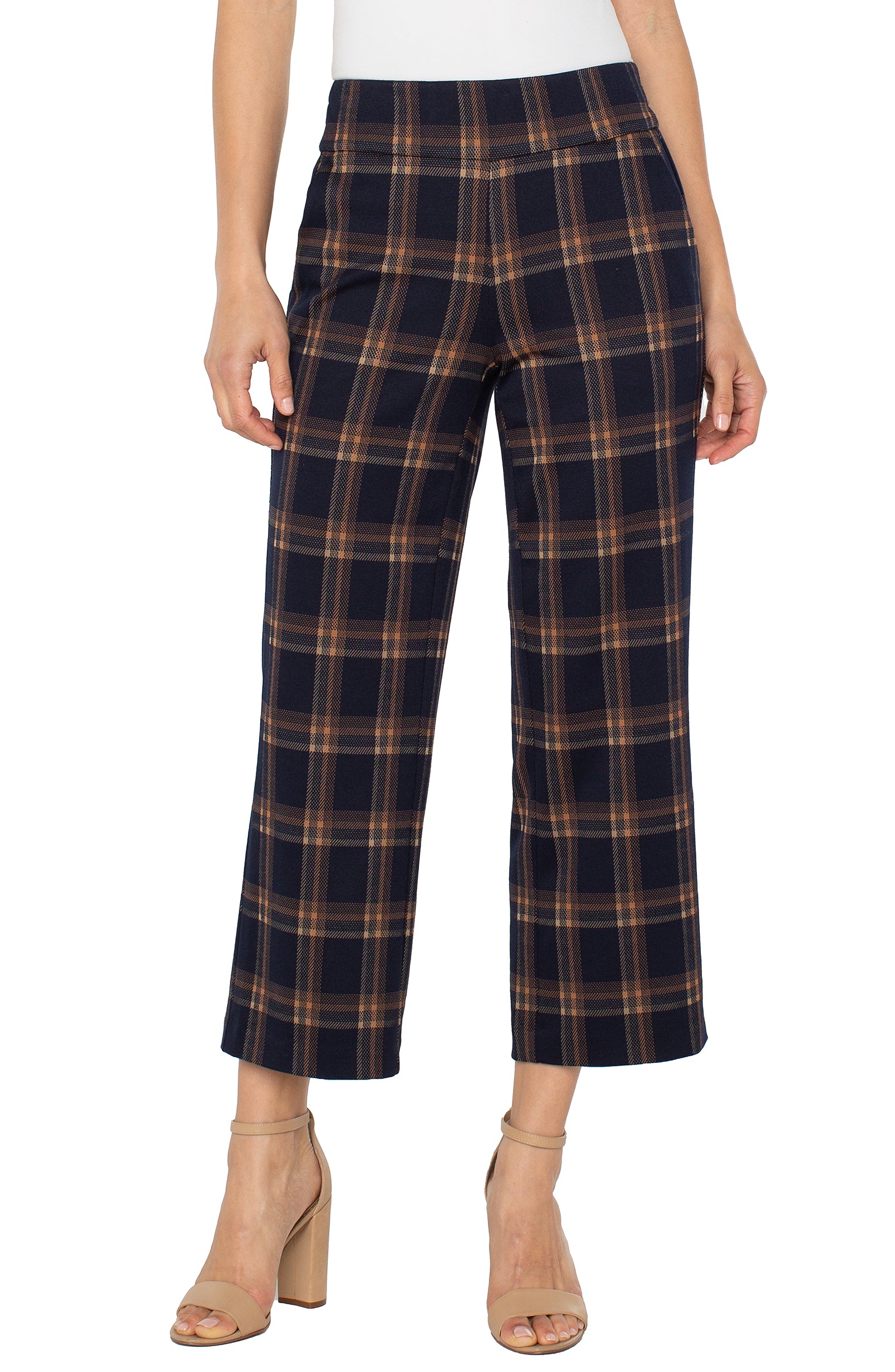 LPLA Navy & Toffee Plaid Mabel