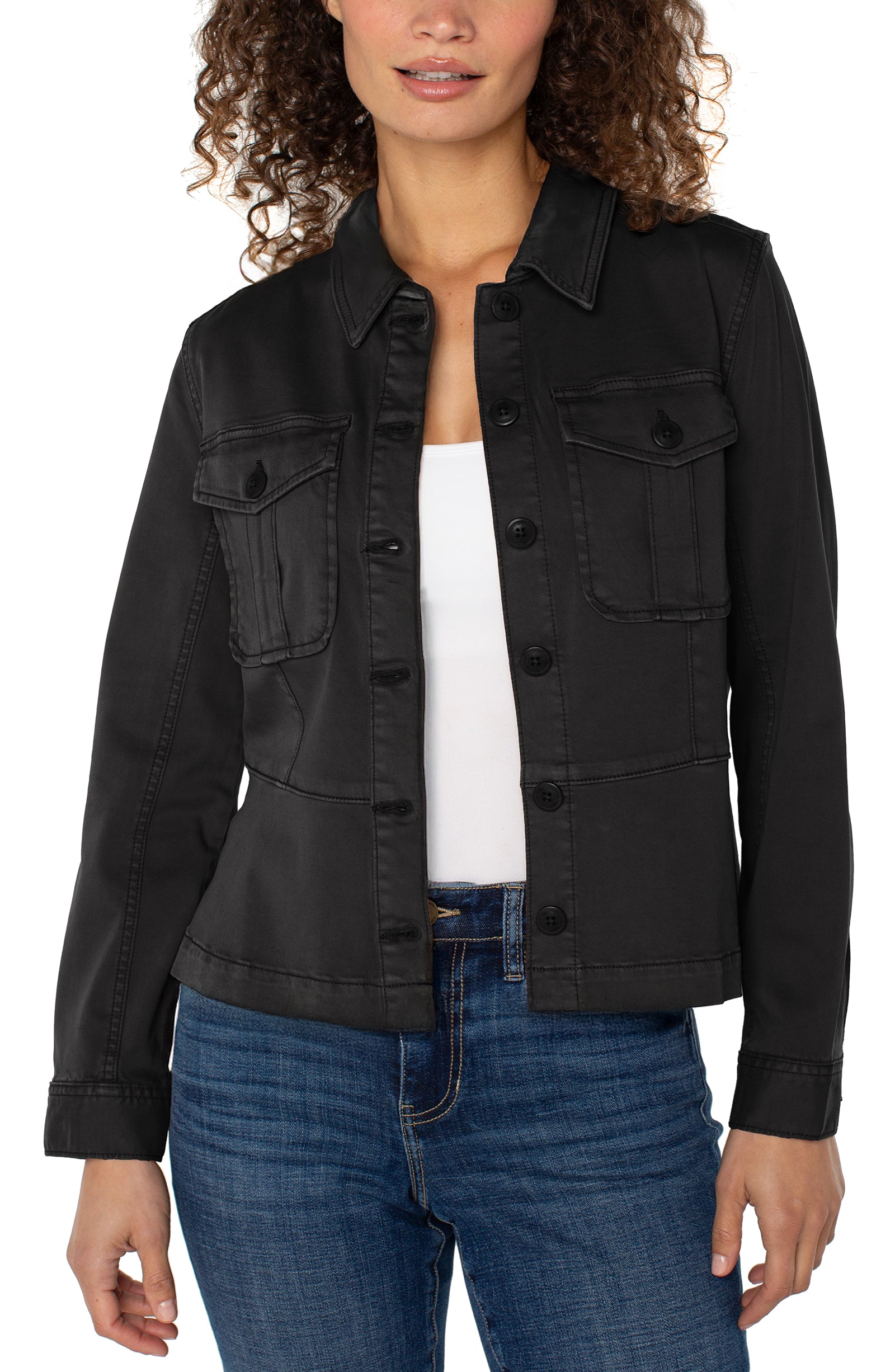 LPLA Onyx Peplum Jacket