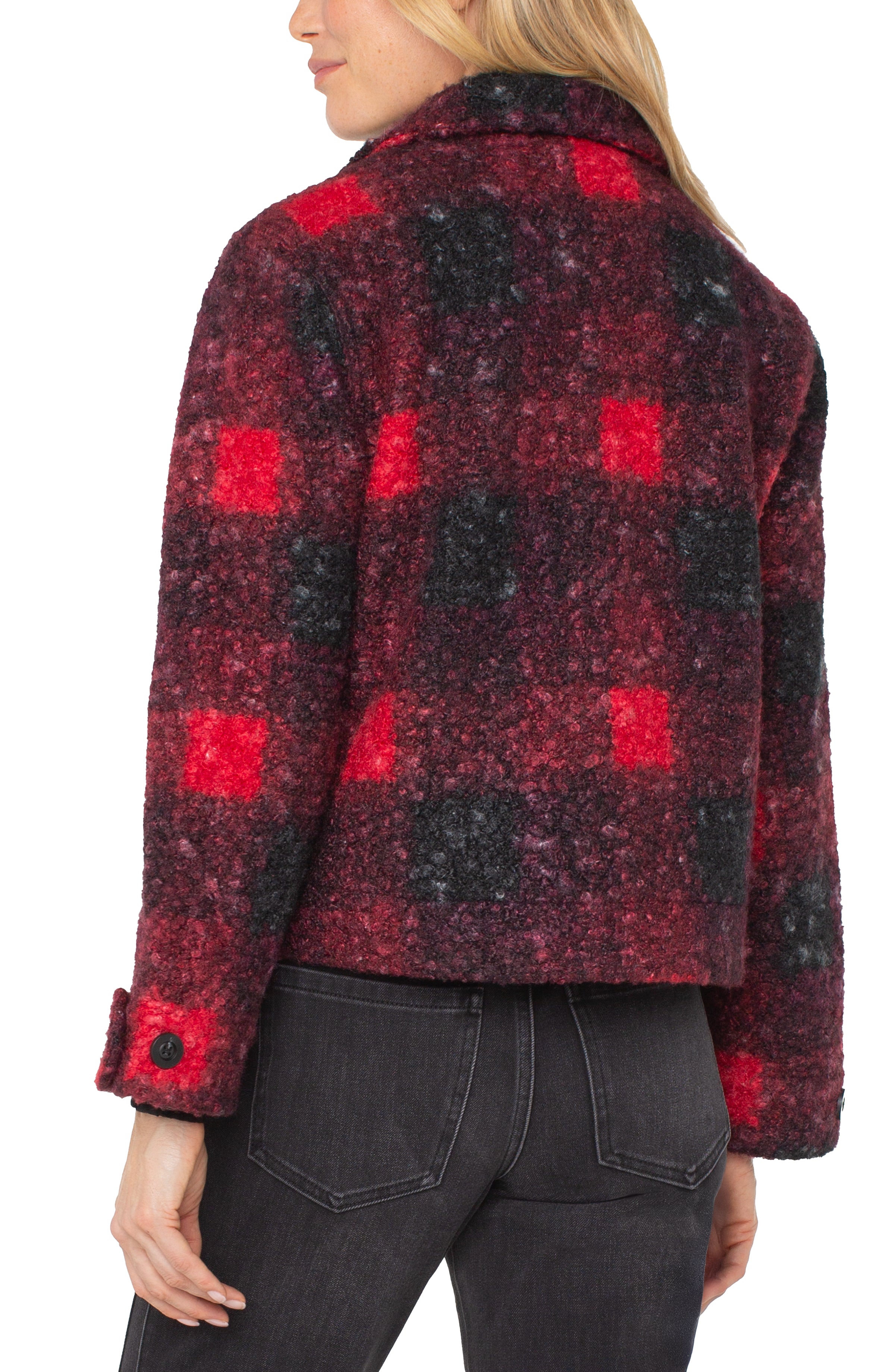 LPLA Red Plaid Boxy Shacket