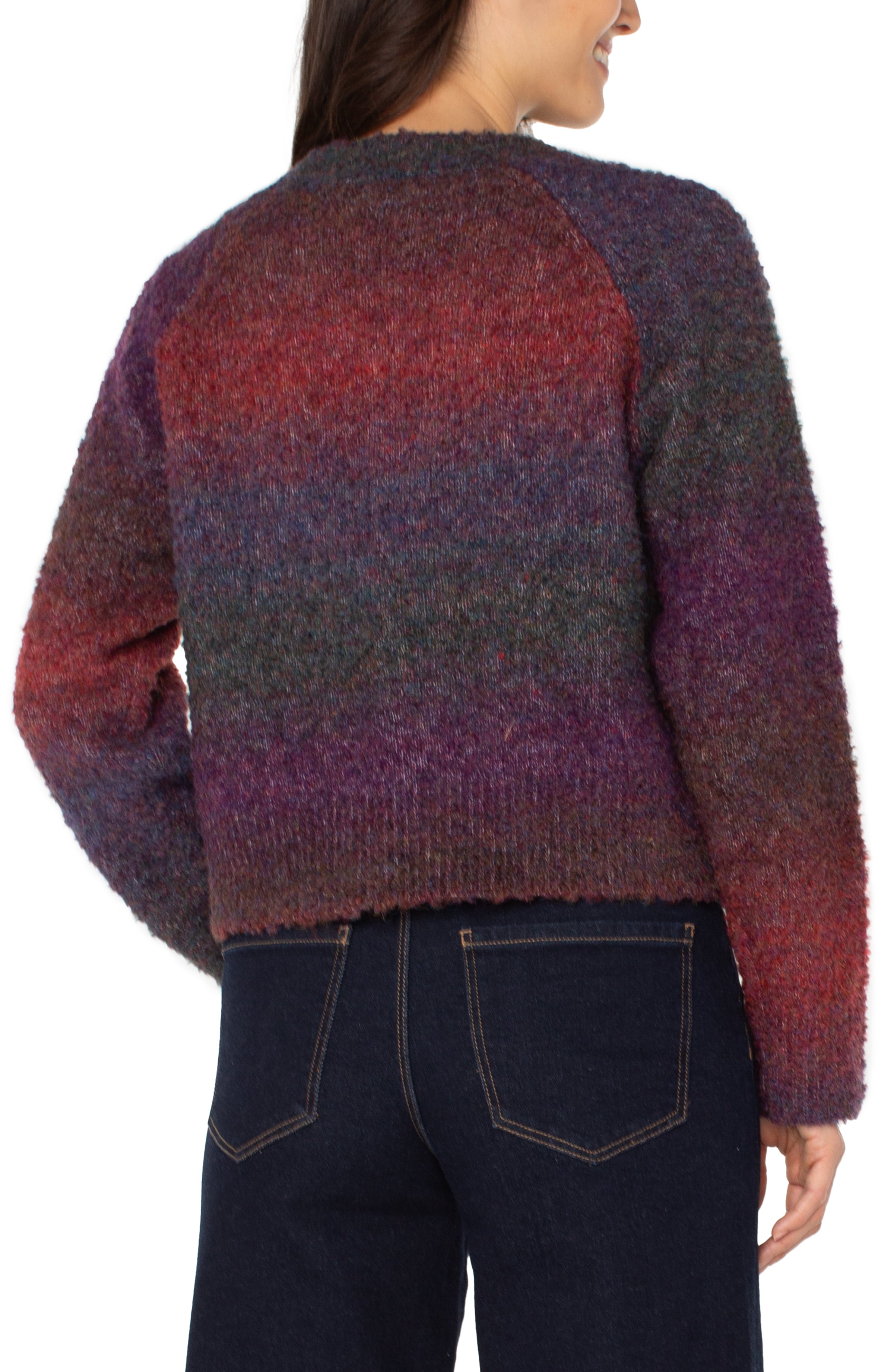 LPLA Burgundy Ombre Ralan Cardigan
