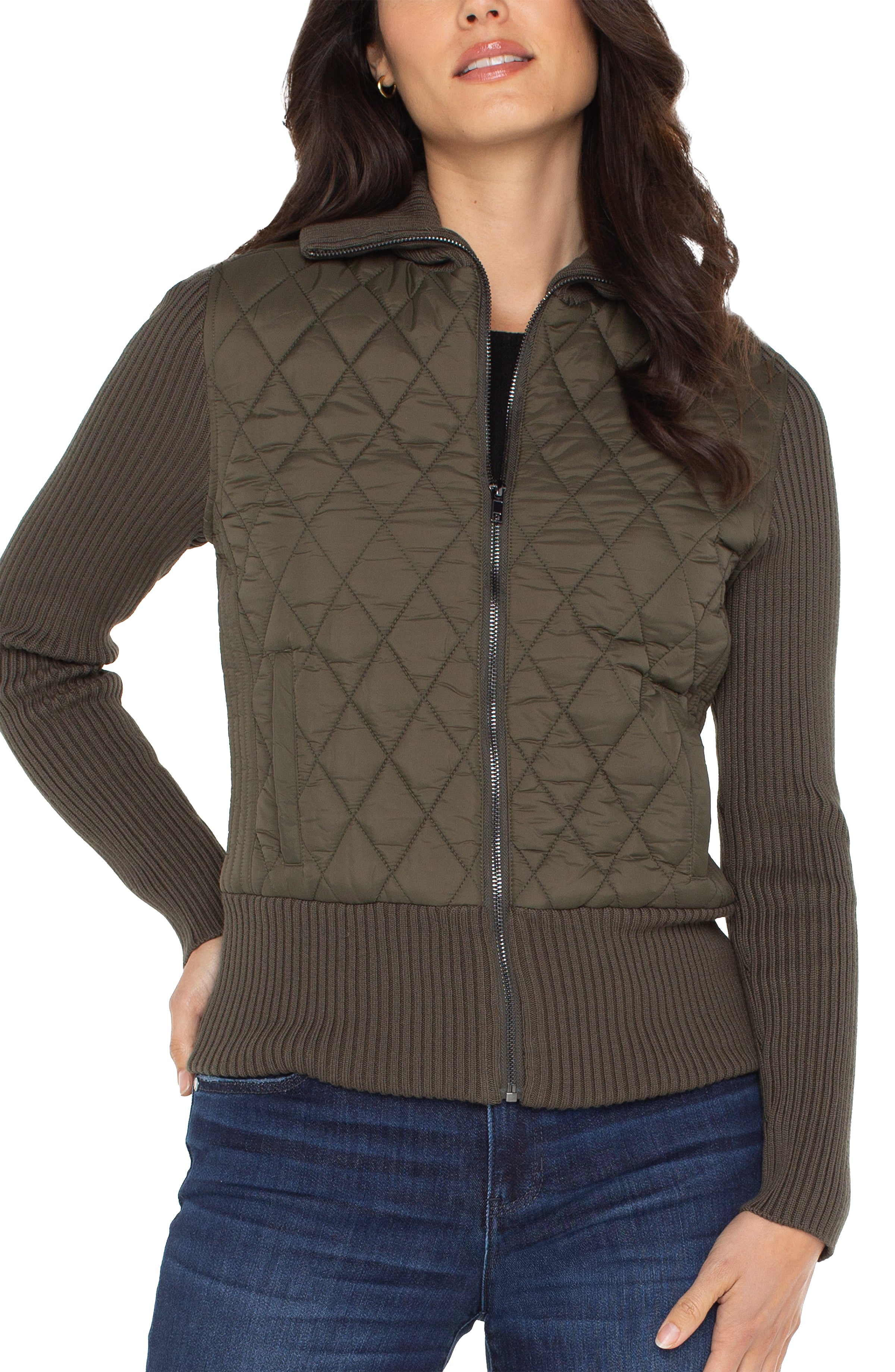 LPLA Quilted Sweater Jacket